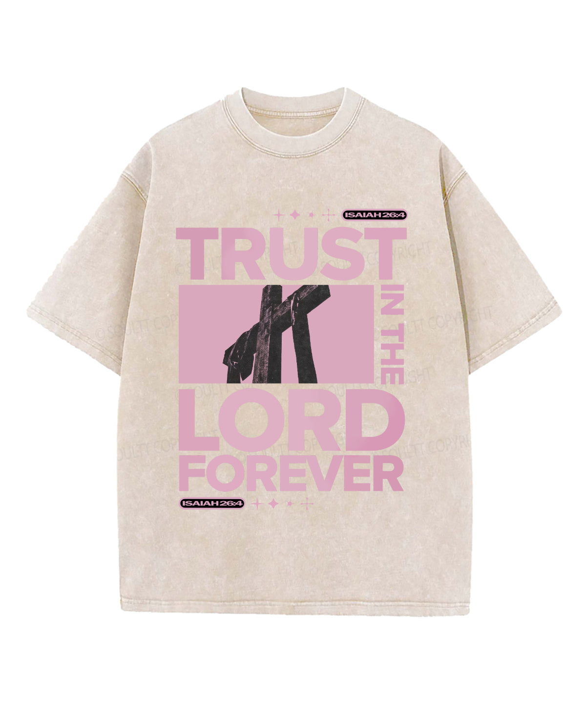 Trust In The Lord Washed Christian T-shirt Hoodie, Sweatshirt | CiraTrend.com (Image 5)