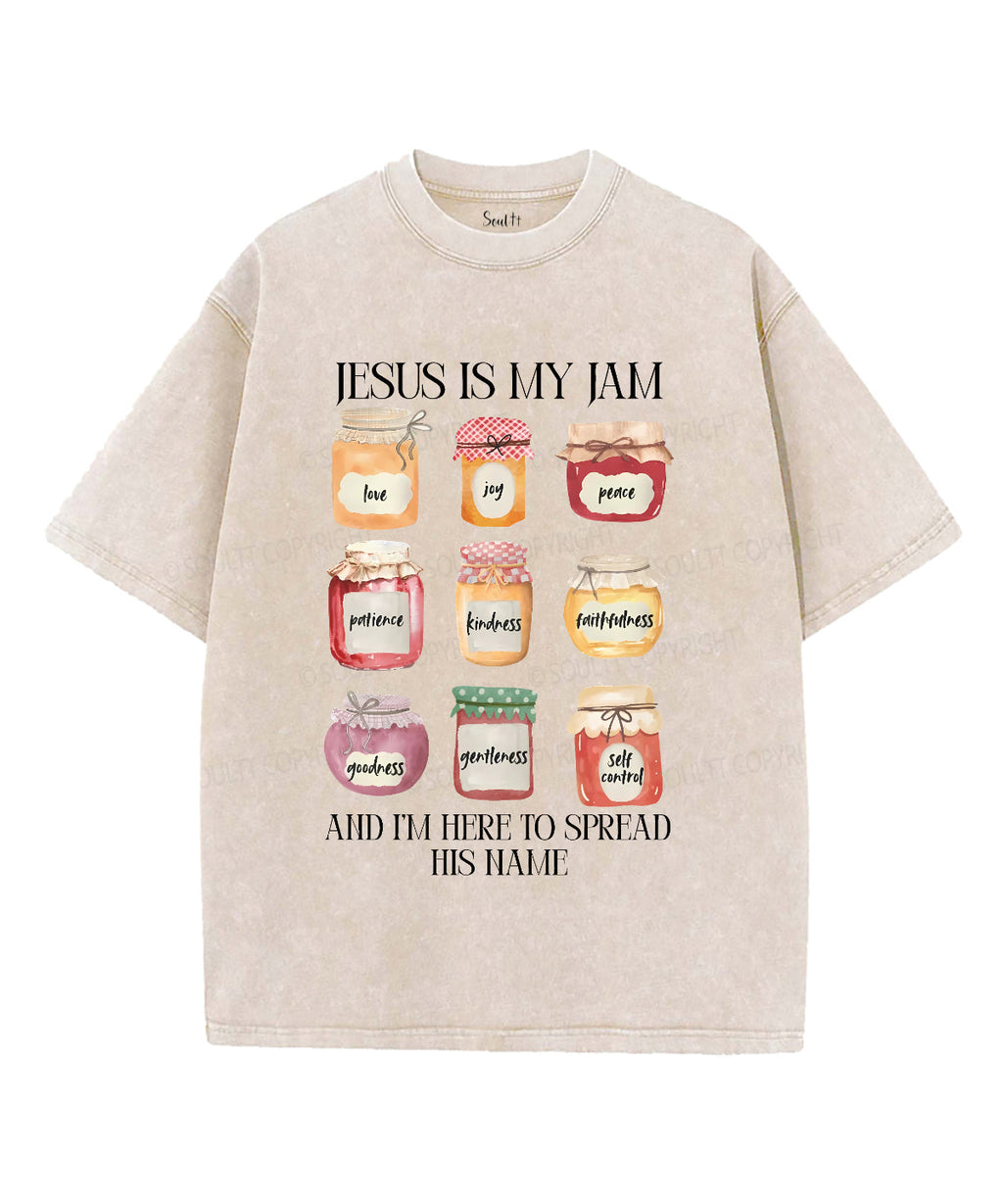 Jesus Is My Jam Unisex Washed Christian T-shirt Style001 Hoodie, Sweatshirt | CiraTrend.com (Image 4)