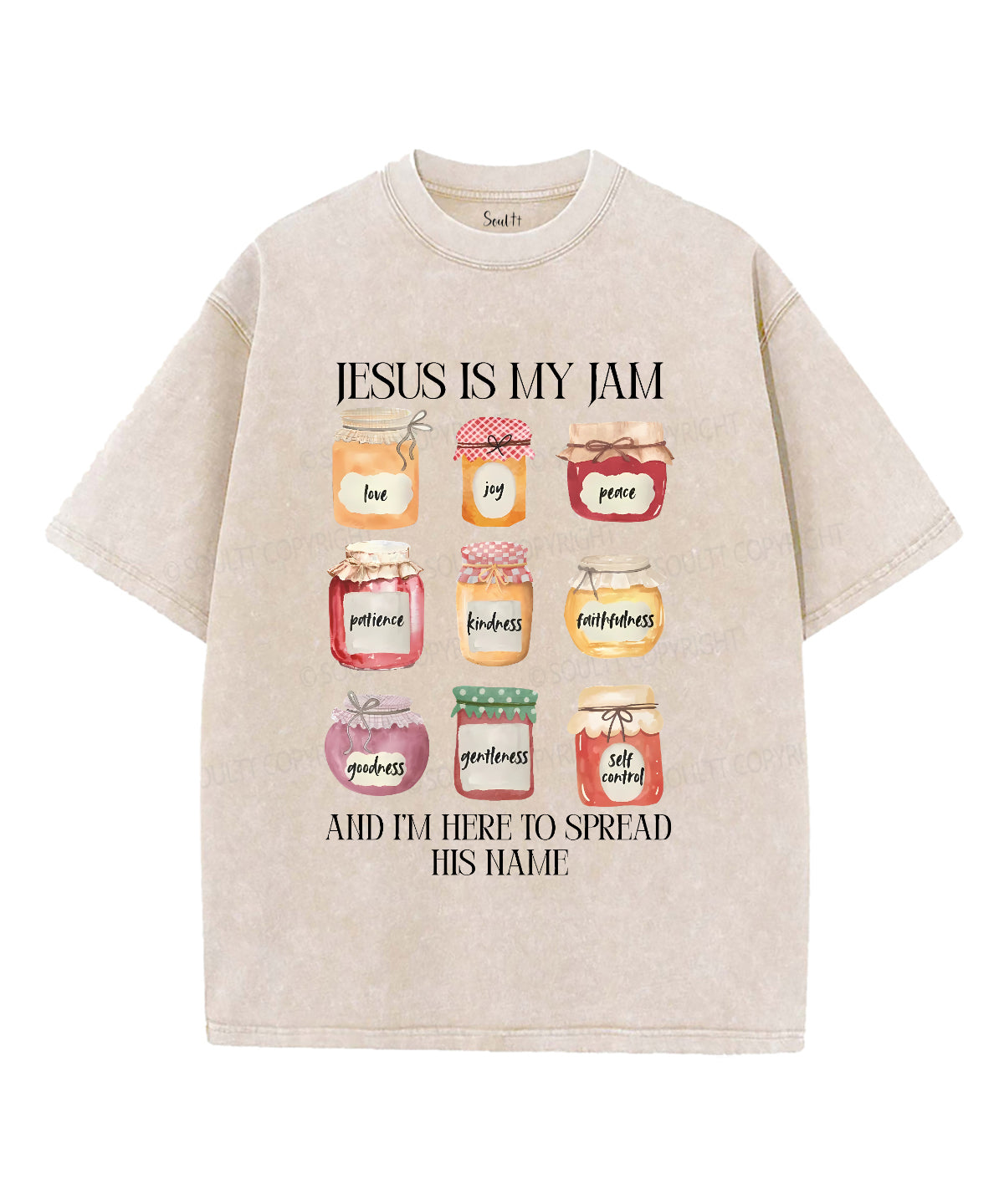 Jesus Is My Jam Unisex Washed Christian T-shirt Style001 Hoodie, Sweatshirt | CiraTrend.com (Image 4)