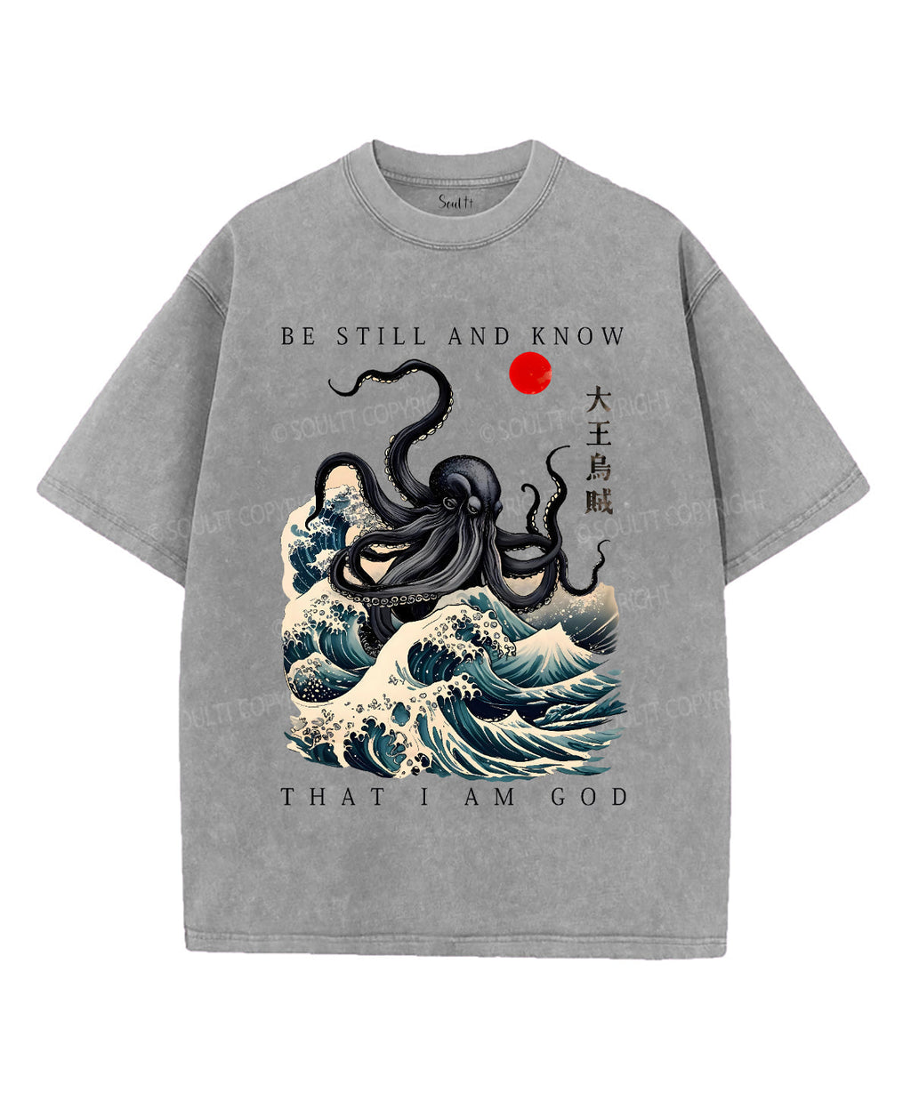 Be Still And Know Unisex Washed Christian T-shirt Hoodie, Sweatshirt | CiraTrend.com (Image 3)