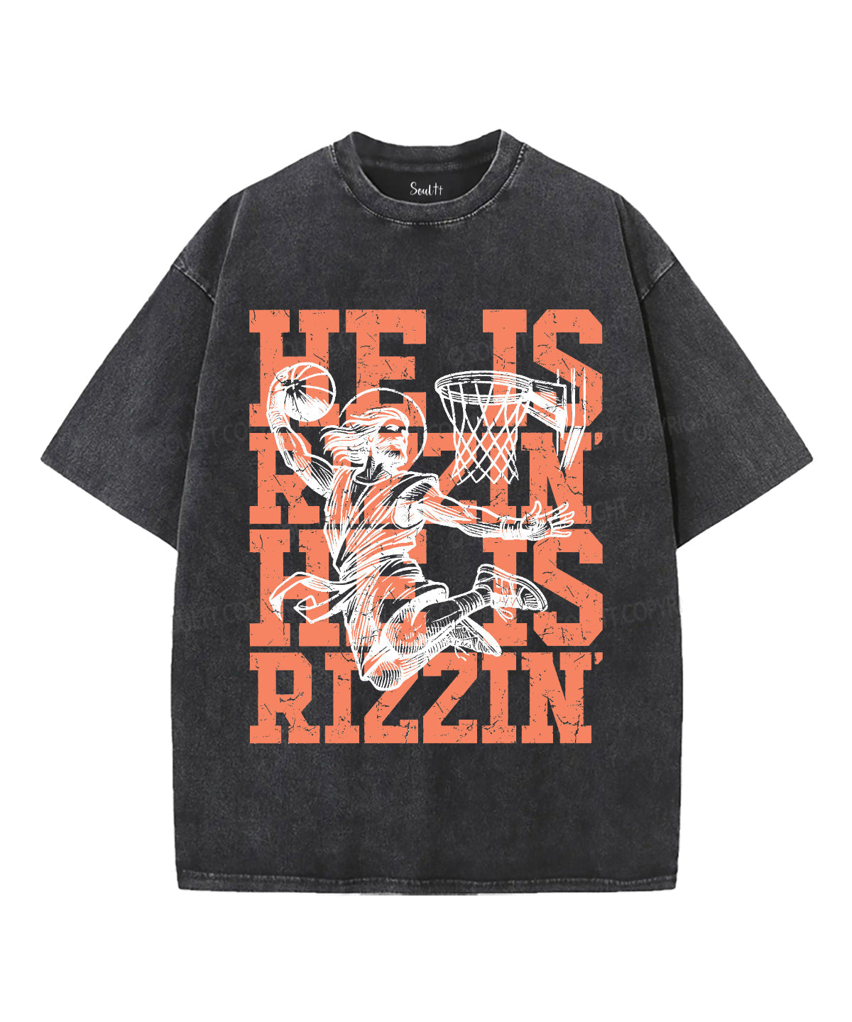 He Is Risen Unisex Washed Christian T-shirt Style008 Hoodie, Sweatshirt | CiraTrend.com (Image 1)