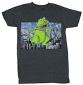 Rugrats Mens T-Shirt -  Reptar Rampaging Through A Realistic City Image Hoodie, Sweatshirt | CiraTrend.com