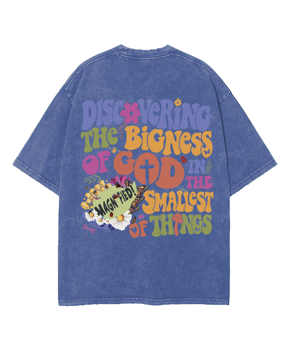 Bigness God Double Sided Washed Christian T-Shirts, Hoodie, Sweatshirt