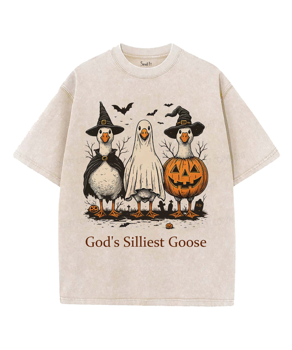 God'S Silliest Goose Washed Christian Style004 T-Shirts, Hoodie, Sweatshirt