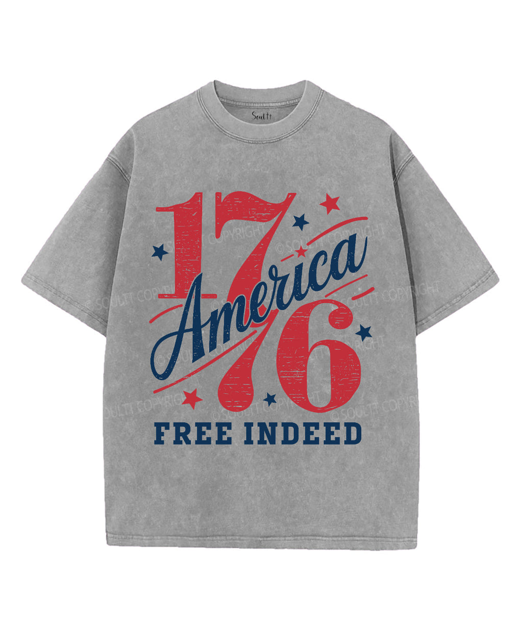 Free Indeed Unisex Washed Christian T-shirt Style001 Hoodie, Sweatshirt | CiraTrend.com (Image 2)