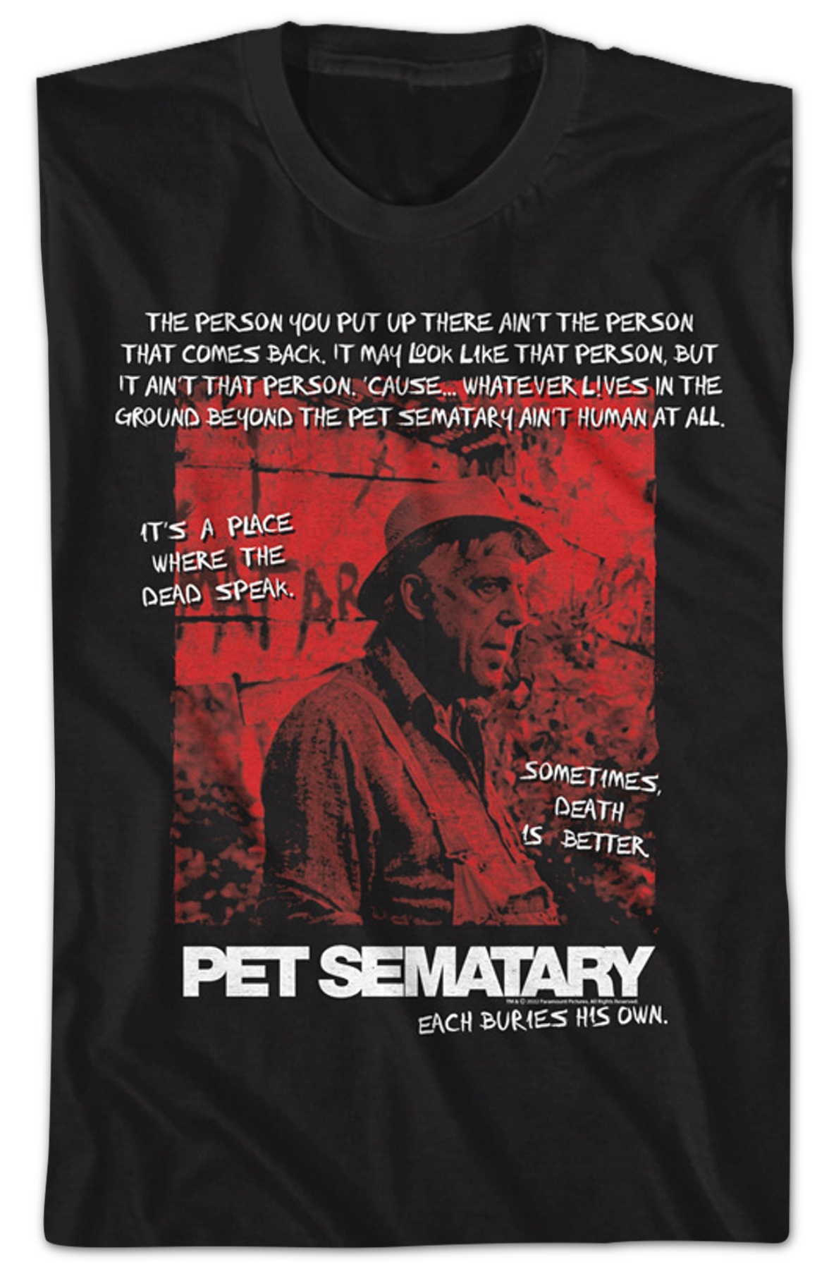 Each Buries His Own Pet Sematary T-Shirt Hoodie, Sweatshirt | CiraTrend.com (Image 2)