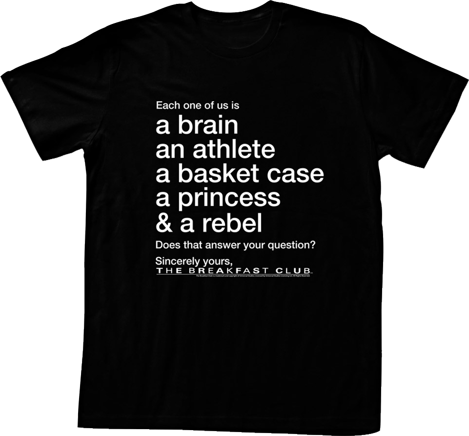 Each One Of Us Breakfast Club T-Shirt Hoodie, Sweatshirt | CiraTrend.com (Image 1)