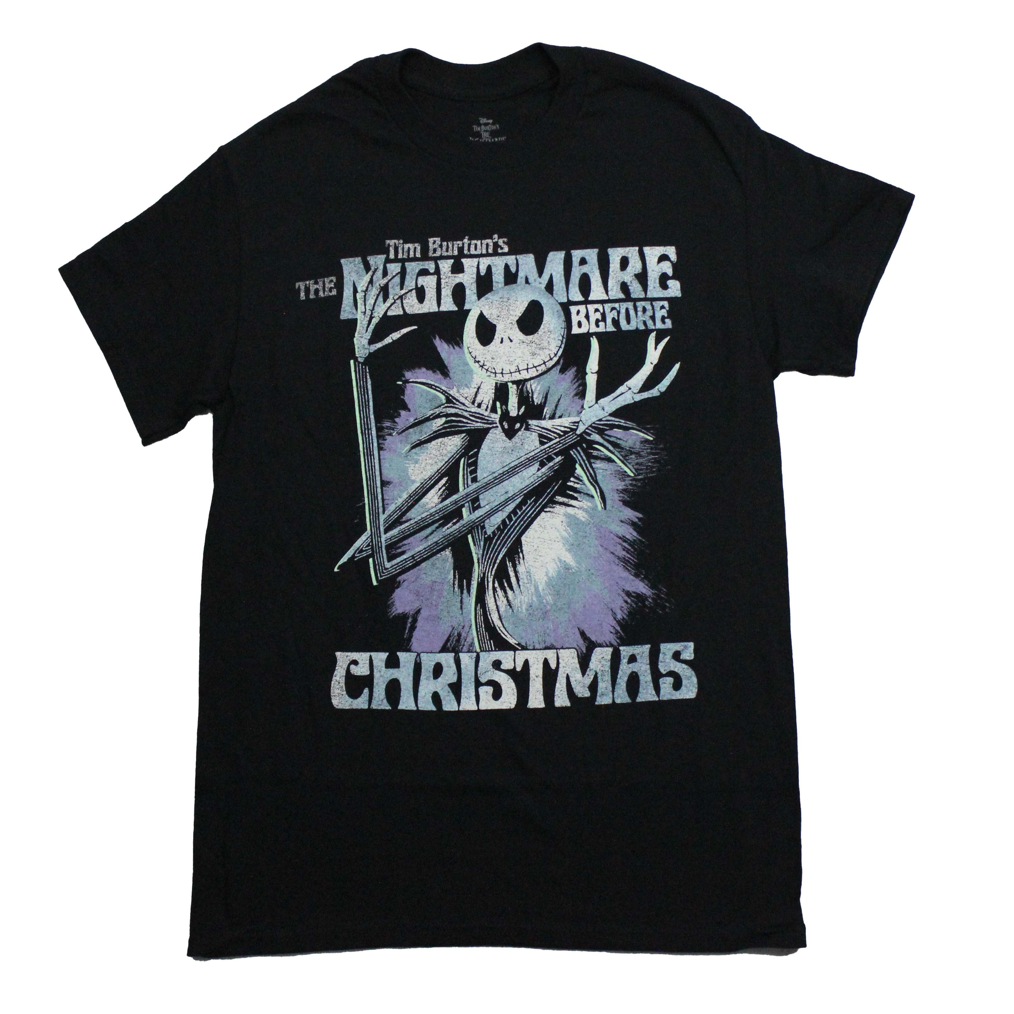 Nightmare Before Christmas Mens T-Shirt - Jack in Brushstrokes Between Name Hoodie, Sweatshirt | CiraTrend.com