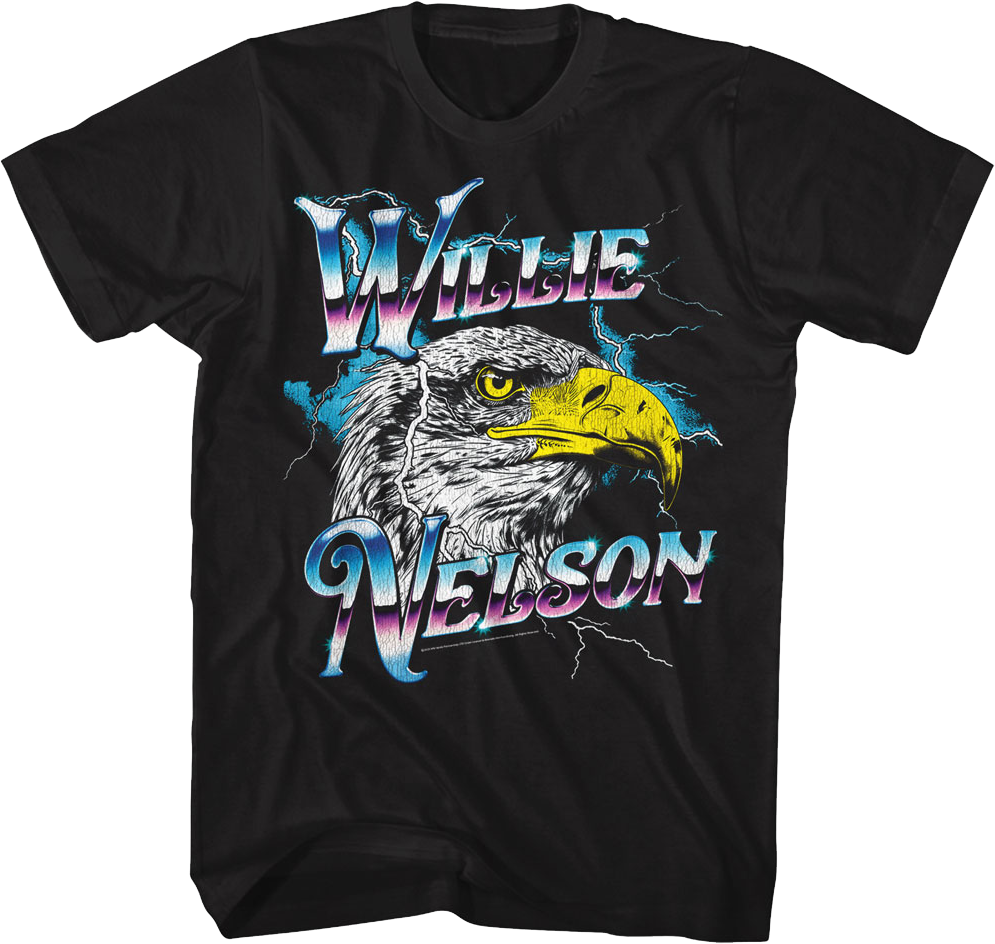 Eagle Lightning Willie Nelson T-Shirt Hoodie, Sweatshirt | CiraTrend.com (Image 1)