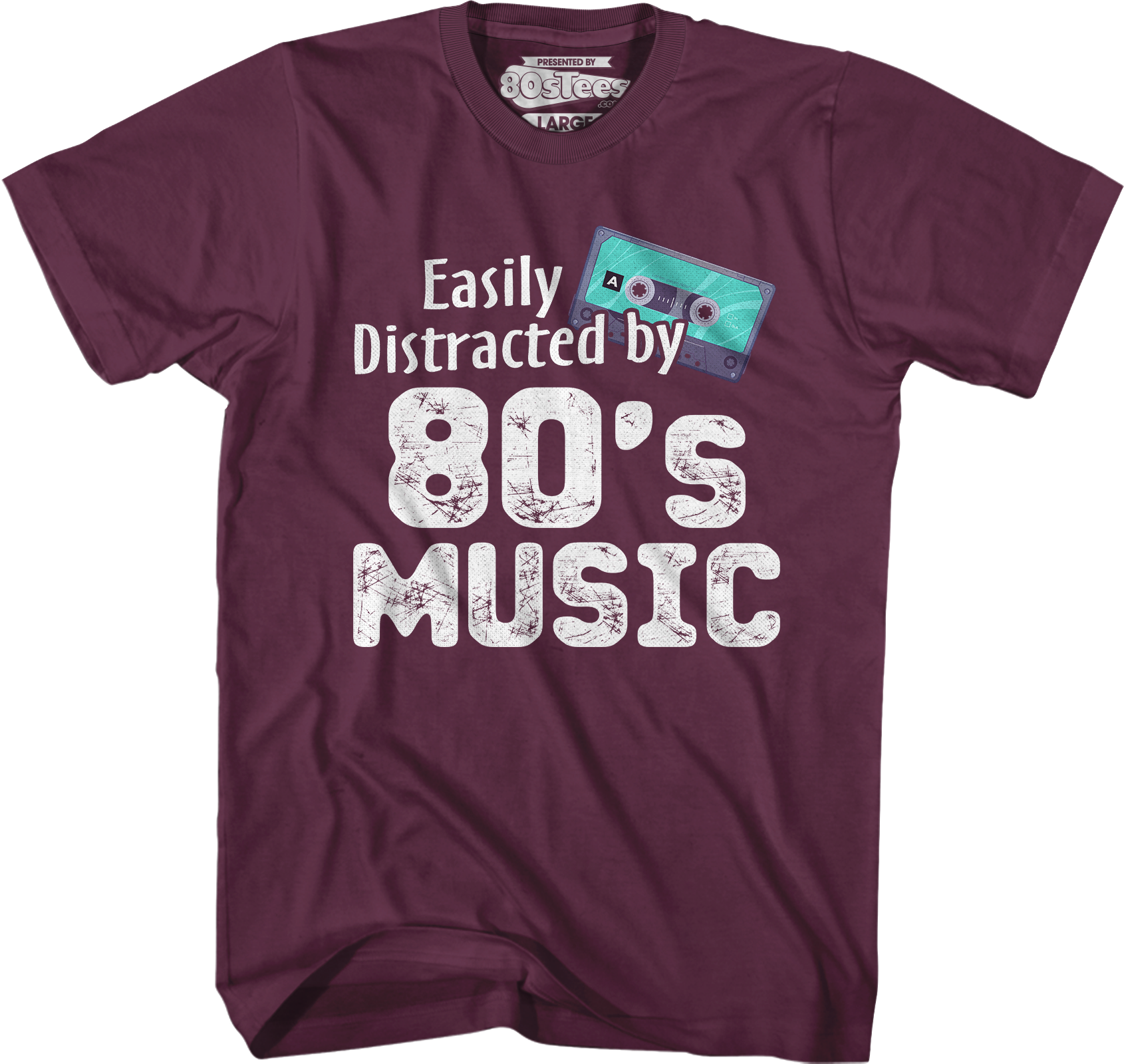 Easily Distracted By 80's Music T-Shirt Hoodie, Sweatshirt | CiraTrend.com (Image 3)