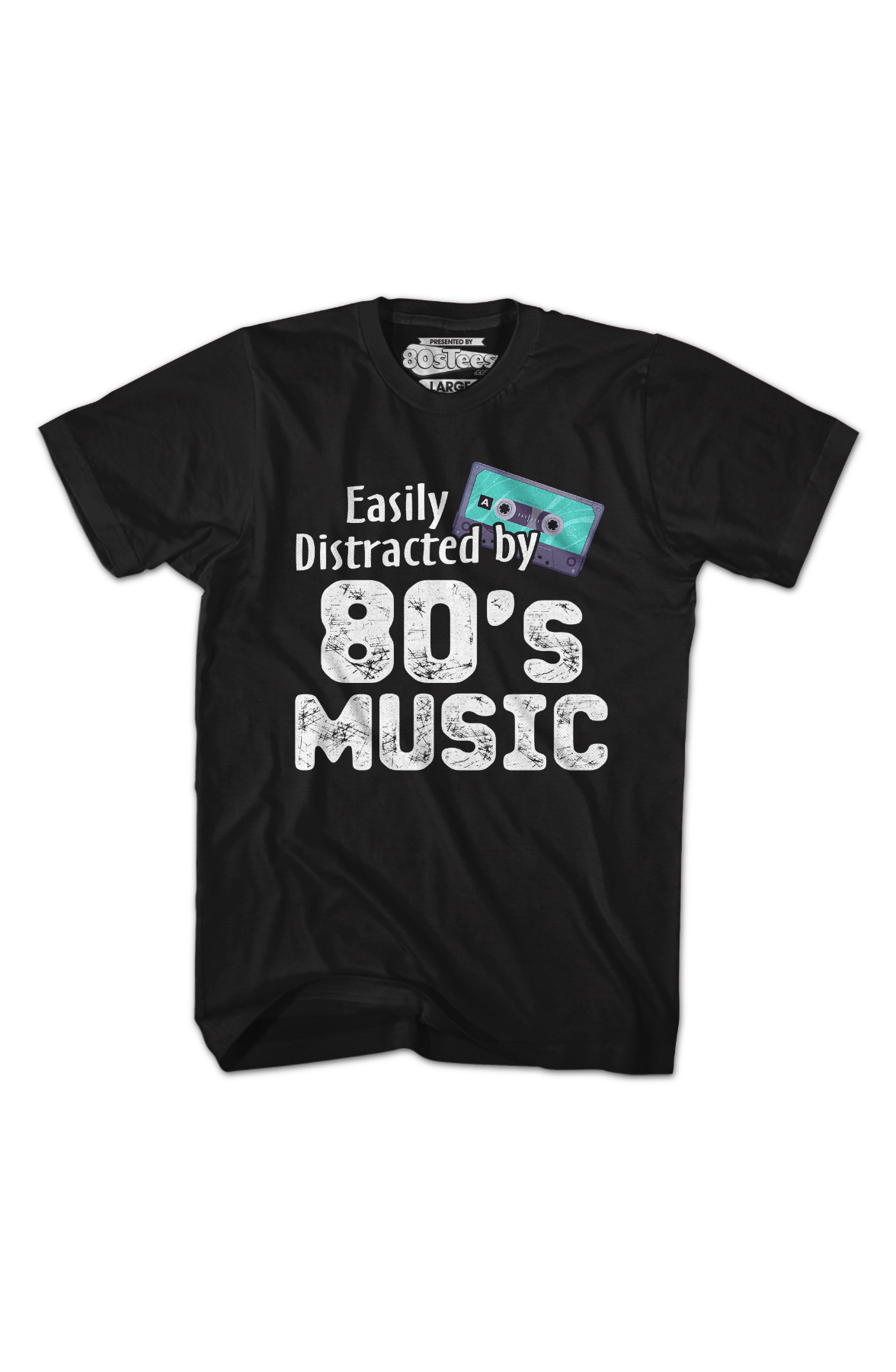 Easily Distracted By 80's Music T-Shirt Hoodie, Sweatshirt | CiraTrend.com (Image 2)