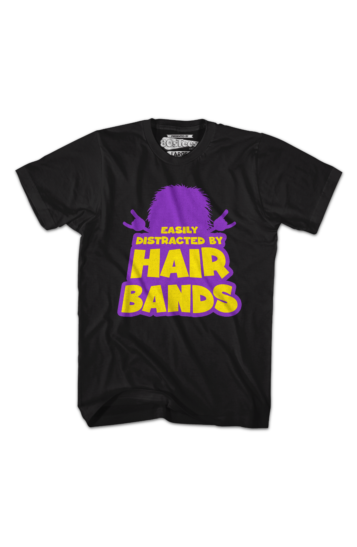 Easily Distracted By Hair Bands T-Shirt Hoodie, Sweatshirt | CiraTrend.com (Image 2)