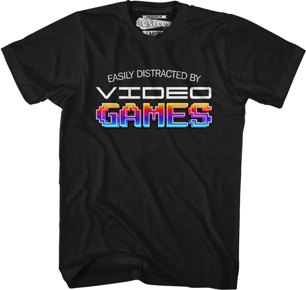 Easily Distracted By Video Games T-Shirt Hoodie, Sweatshirt | CiraTrend.com (Image 1)