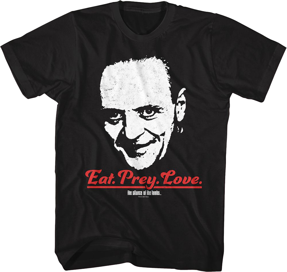 Eat Prey Love Silence of the Lambs T-Shirt Hoodie, Sweatshirt | CiraTrend.com (Image 1)