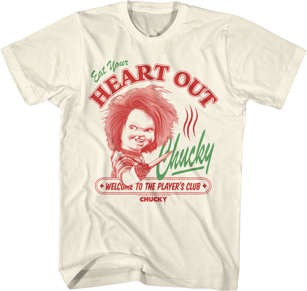 Eat Your Heart Out Chucky Child's Play T-Shirt Hoodie, Sweatshirt | CiraTrend.com (Image 1)