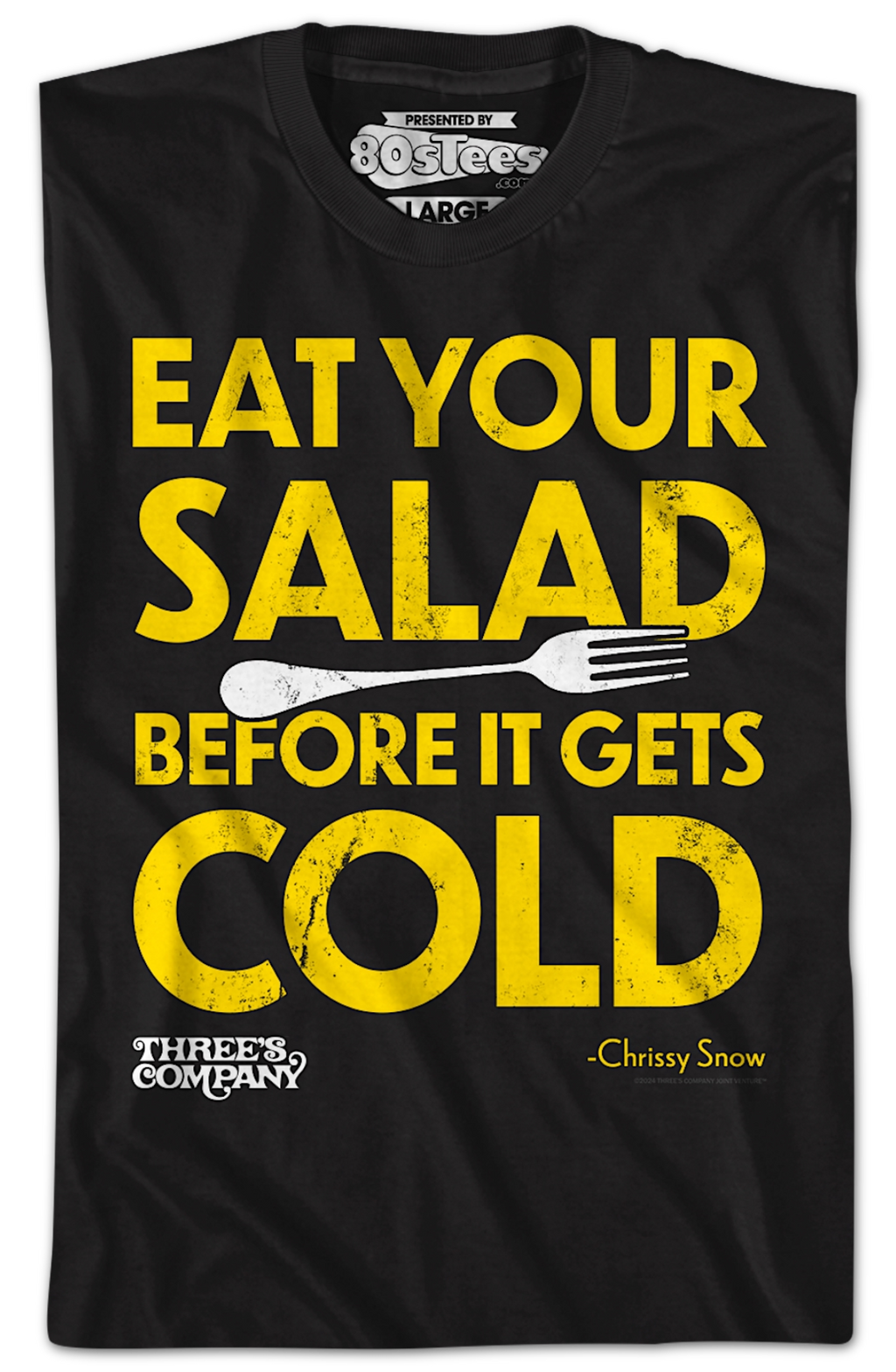 Eat Your Salad Before It Gets Cold Three's Company T-Shirt Hoodie, Sweatshirt | CiraTrend.com (Image 2)