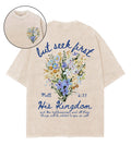 His Kingdom Double Sided Unisex Washed Christian T-shirt Hoodie, Sweatshirt | CiraTrend.com (Image 1)