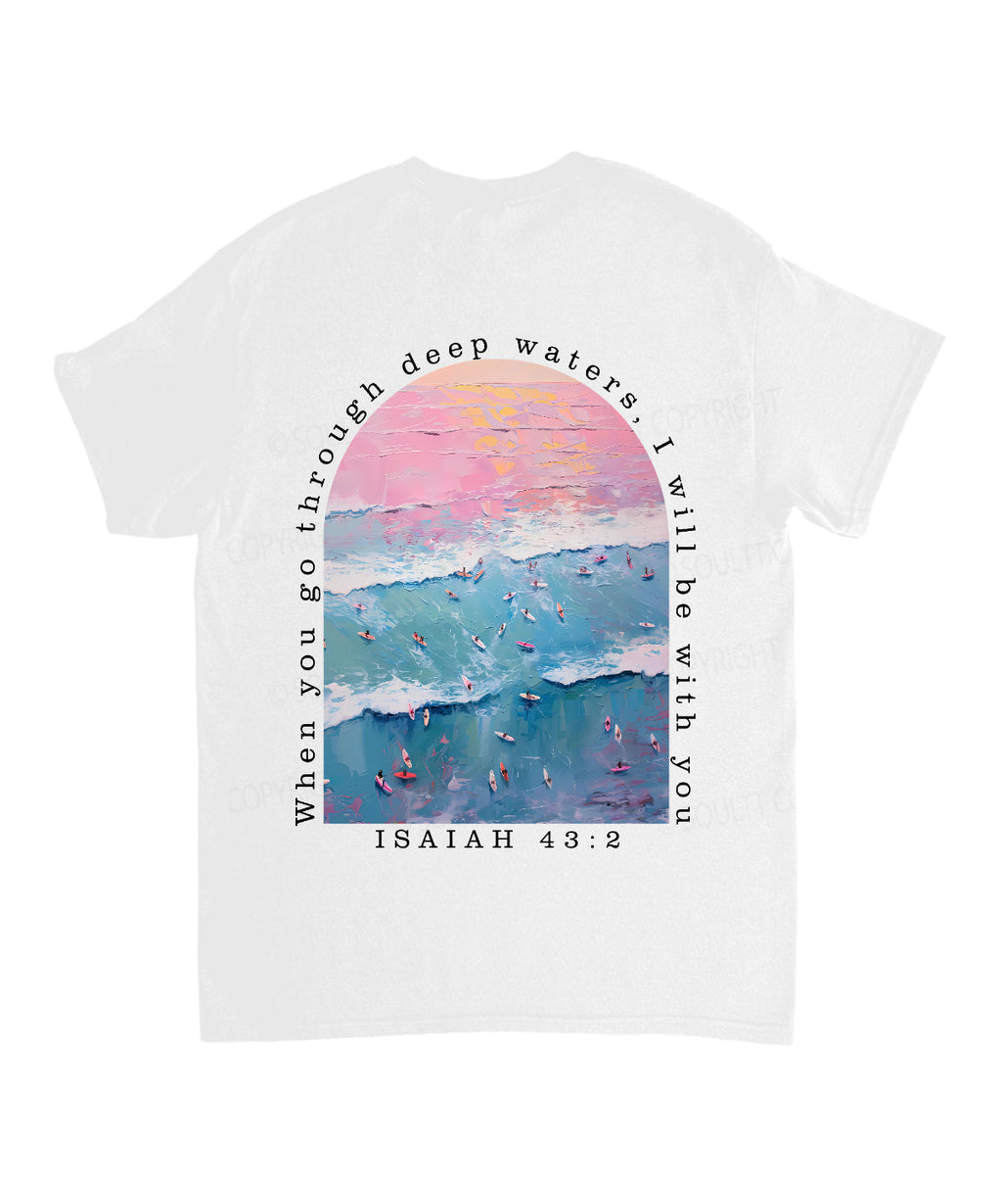 I Will Be With You Double Sided Unisex Cotton Christian T-Shirt Style013 Hoodie, Sweatshirt | CiraTrend.com (Image 3)