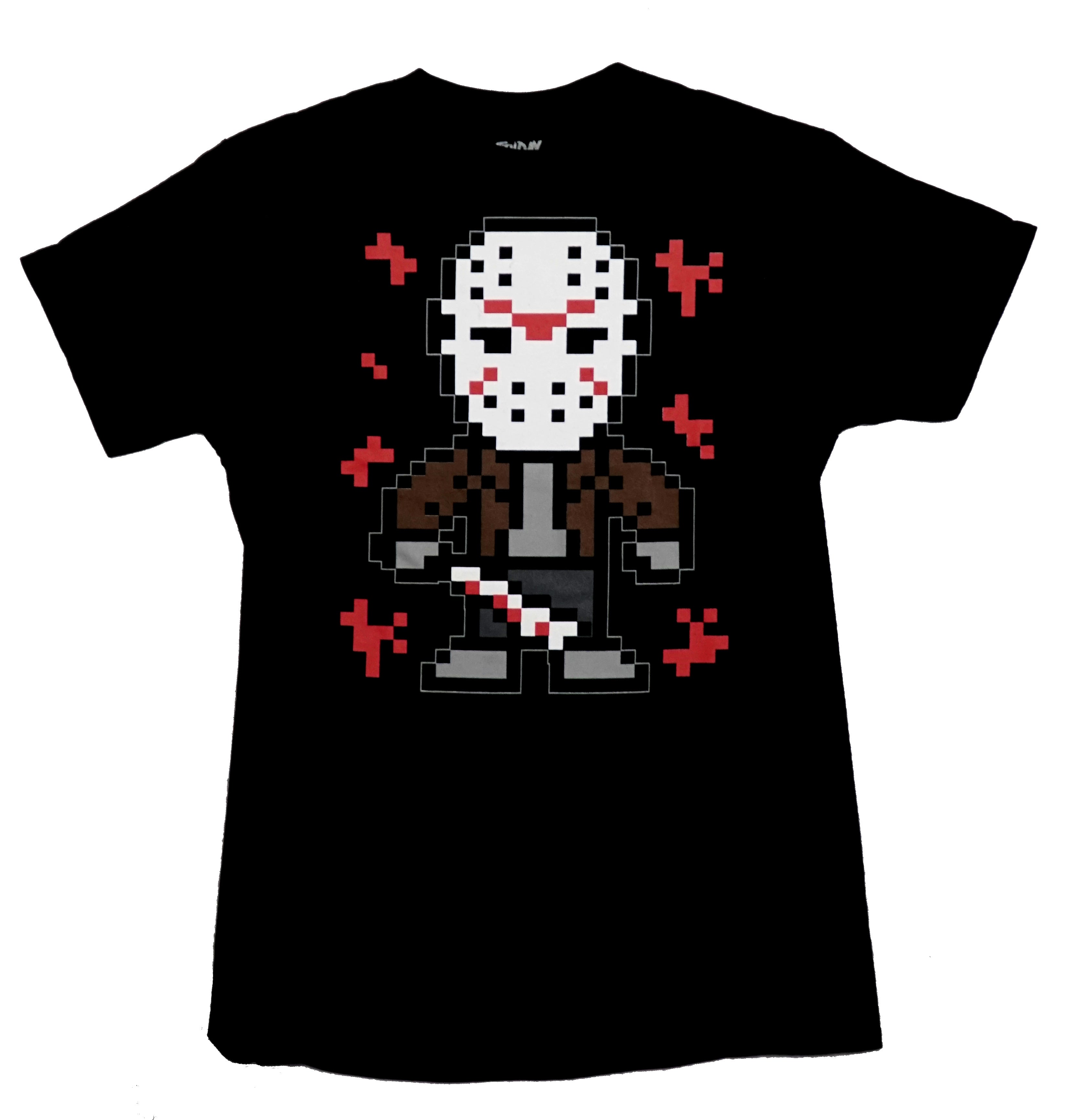 Friday the 13th Mens T-shirt - Pixel Jason Image Hoodie, Sweatshirt | CiraTrend.com