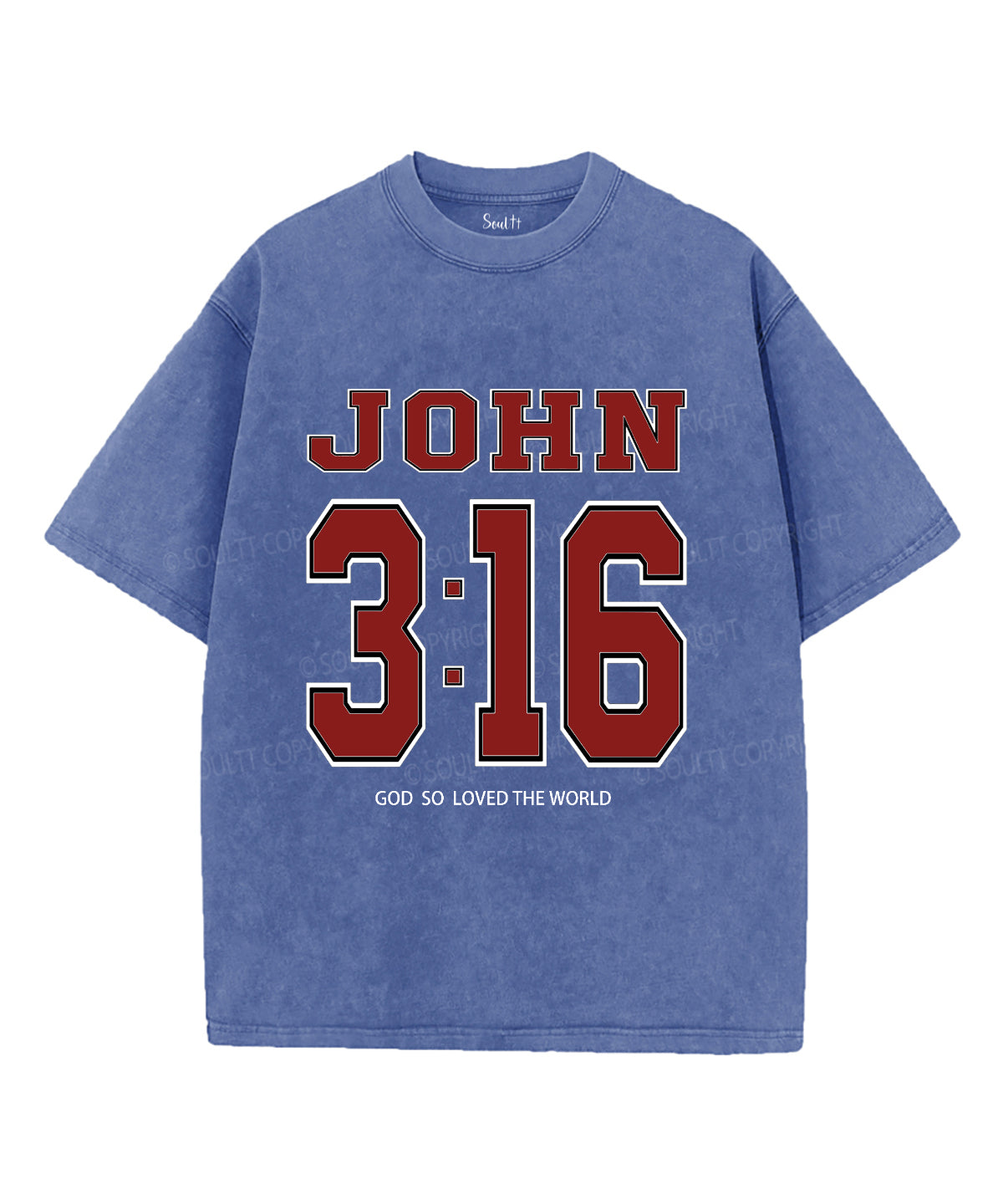 God So Loved The World Unisex Washed Christian T-shirt Hoodie, Sweatshirt | CiraTrend.com (Image 3)