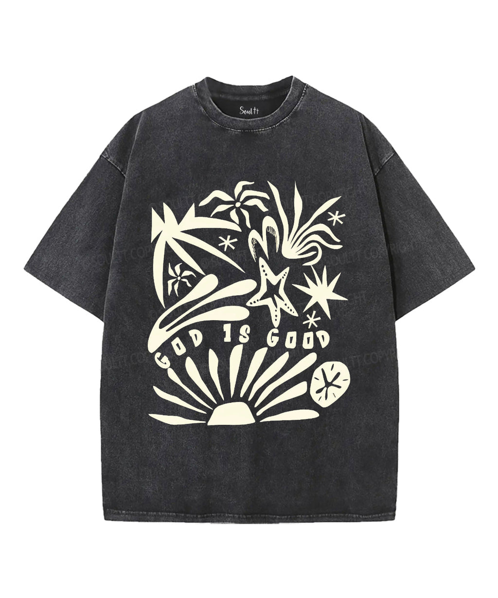 God Is Good Unisex Washed Christian T-shirt Style007 Hoodie, Sweatshirt | CiraTrend.com (Image 2)