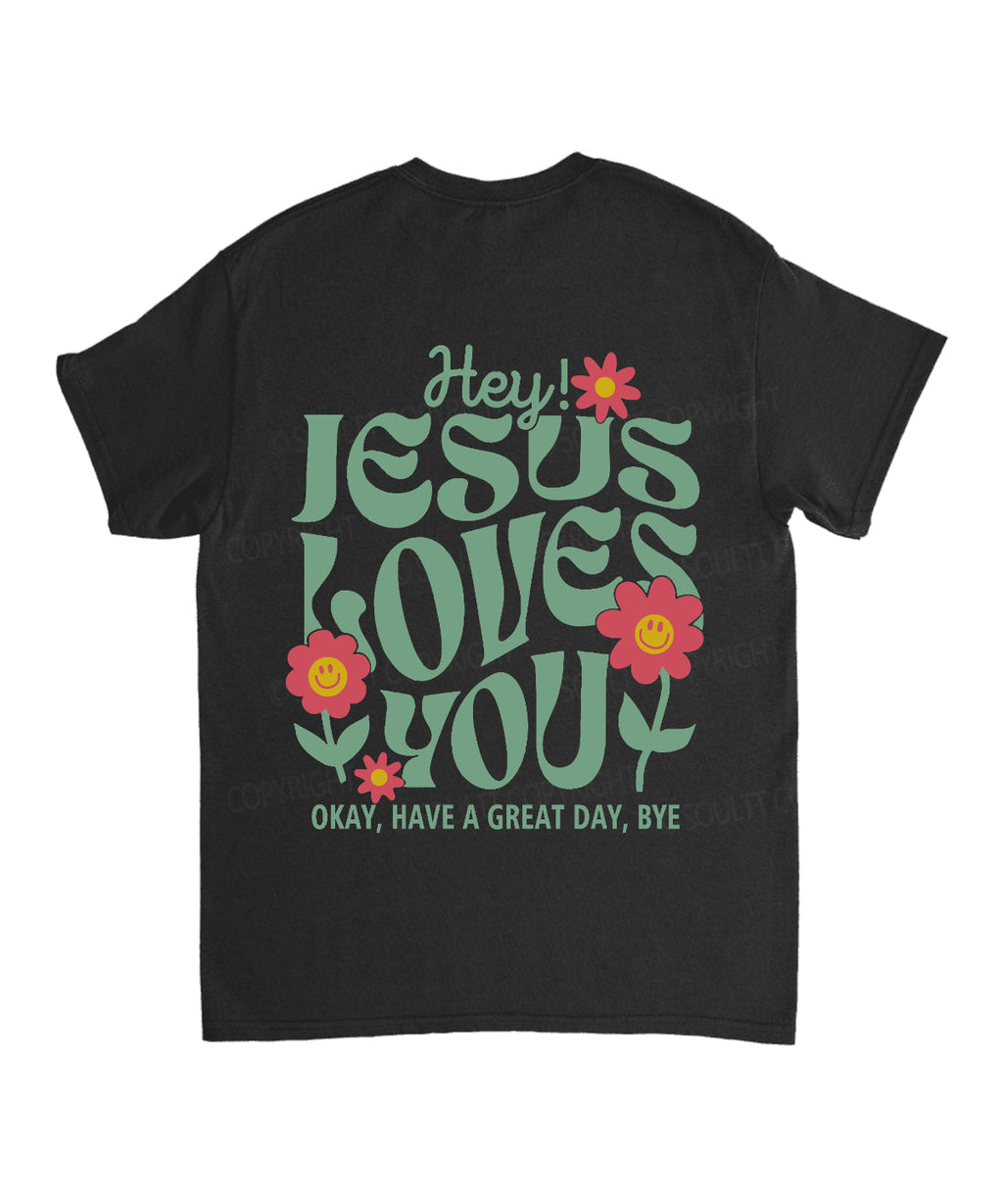 Jesus Love You Double Sided Unisex Cotton Christian T-Shirt Hoodie, Sweatshirt | CiraTrend.com (Image 5)