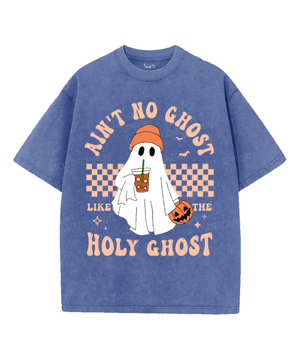 Ain't No Ghost Like The Holy Ghost Unisex Washed Christian T-shirt Hoodie, Sweatshirt | CiraTrend.com (Image 5)