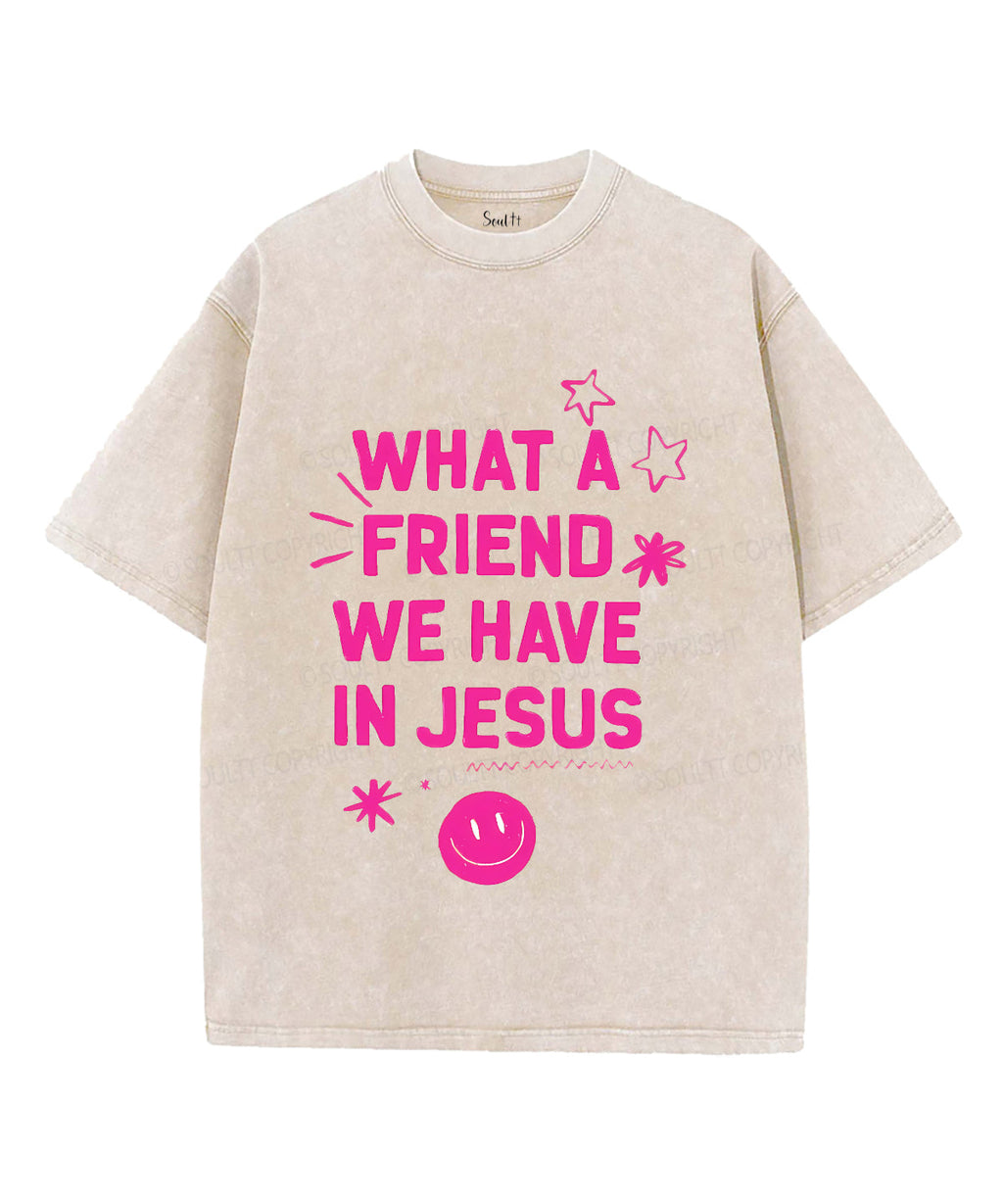 What A Friend We Have In Jesus Unisex Washed Christian T-shirt Hoodie, Sweatshirt | CiraTrend.com (Image 4)