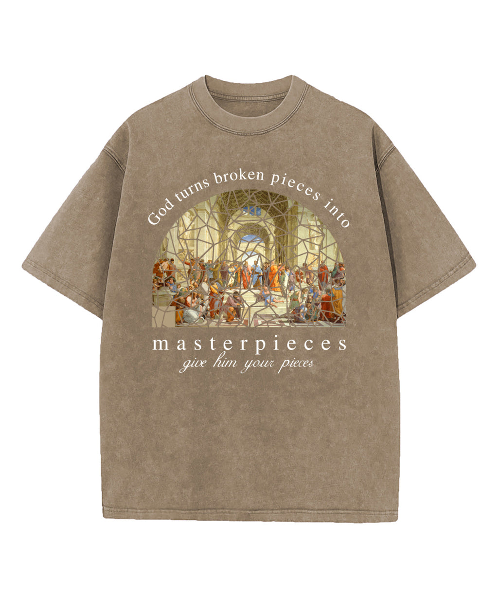The School of Athens God Turns Washed Christian T-shirt Hoodie, Sweatshirt | CiraTrend.com (Image 1)