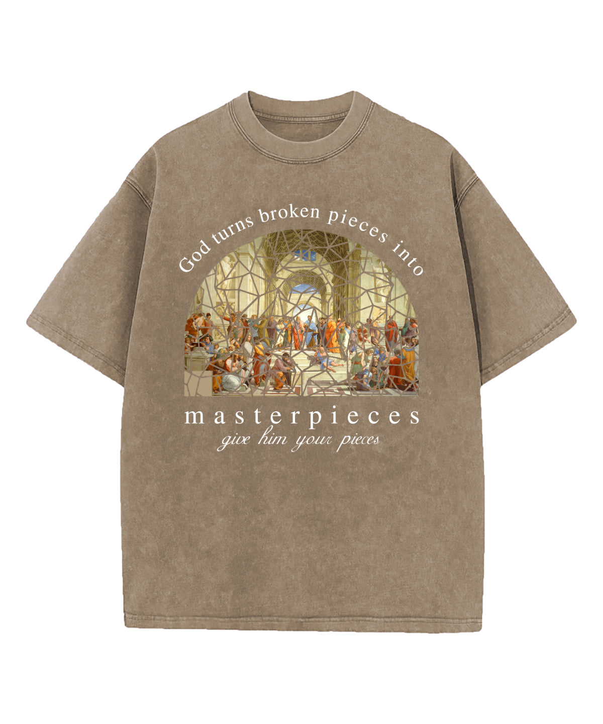 The School of Athens God Turns Washed Christian T-shirt Hoodie, Sweatshirt | CiraTrend.com (Image 1)