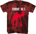 Resident Evil Mens T-Shirt - Red And White Wash Nemesis Jill Silhouette Image Hoodie, Sweatshirt | CiraTrend.com