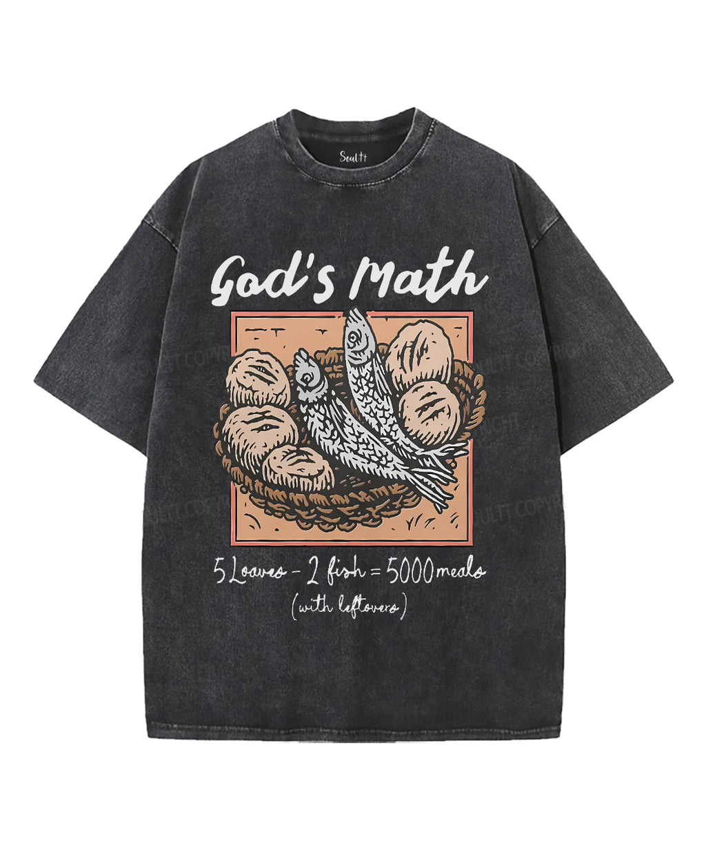 God'S Math SUnisex Washed Christian T-Shirts, Hoodie, Sweatshirt