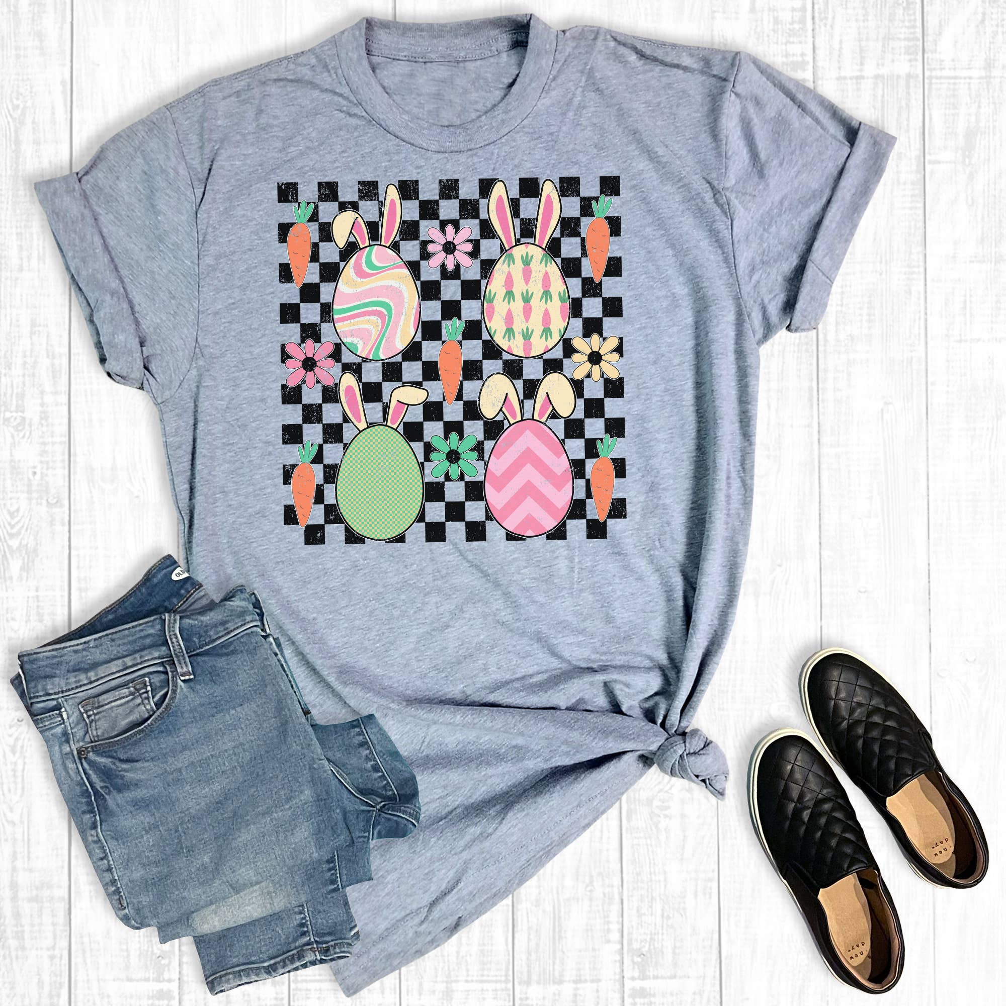 Retro Easter Eggs Graphic Tee