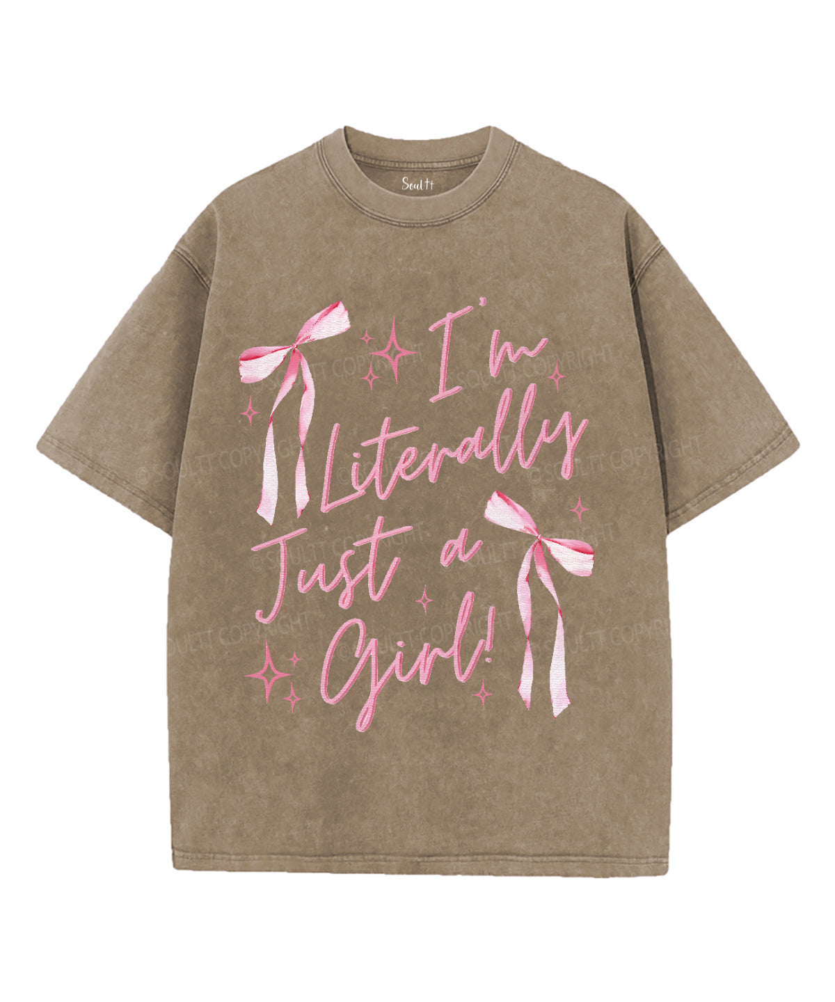 I'm Literally Just A Girl Unisex Washed Christian T-shirt Hoodie, Sweatshirt | CiraTrend.com (Image 5)