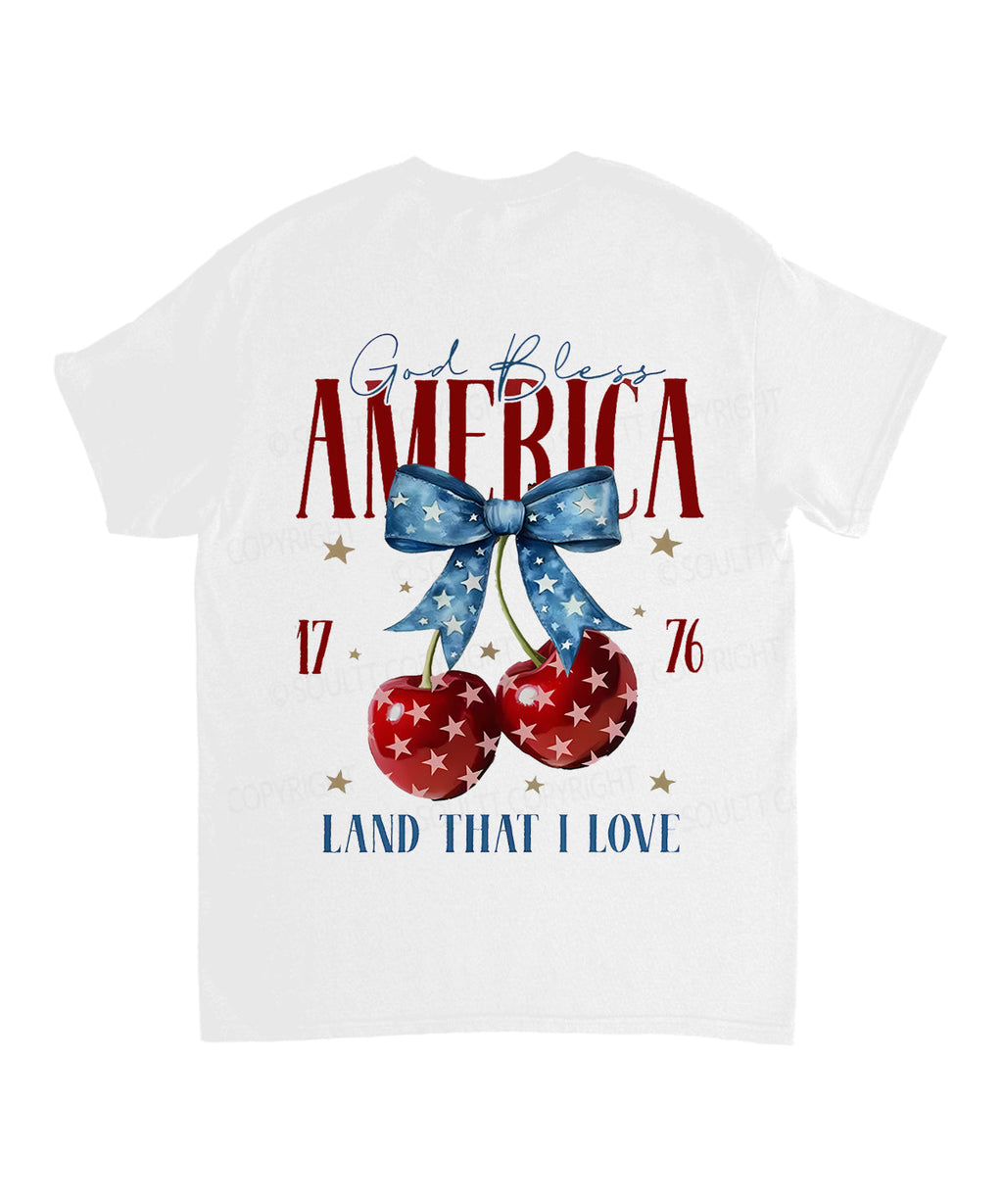 God Bless America Double Sided Cotton Christian T-Shirts, Hoodie, Sweatshirt