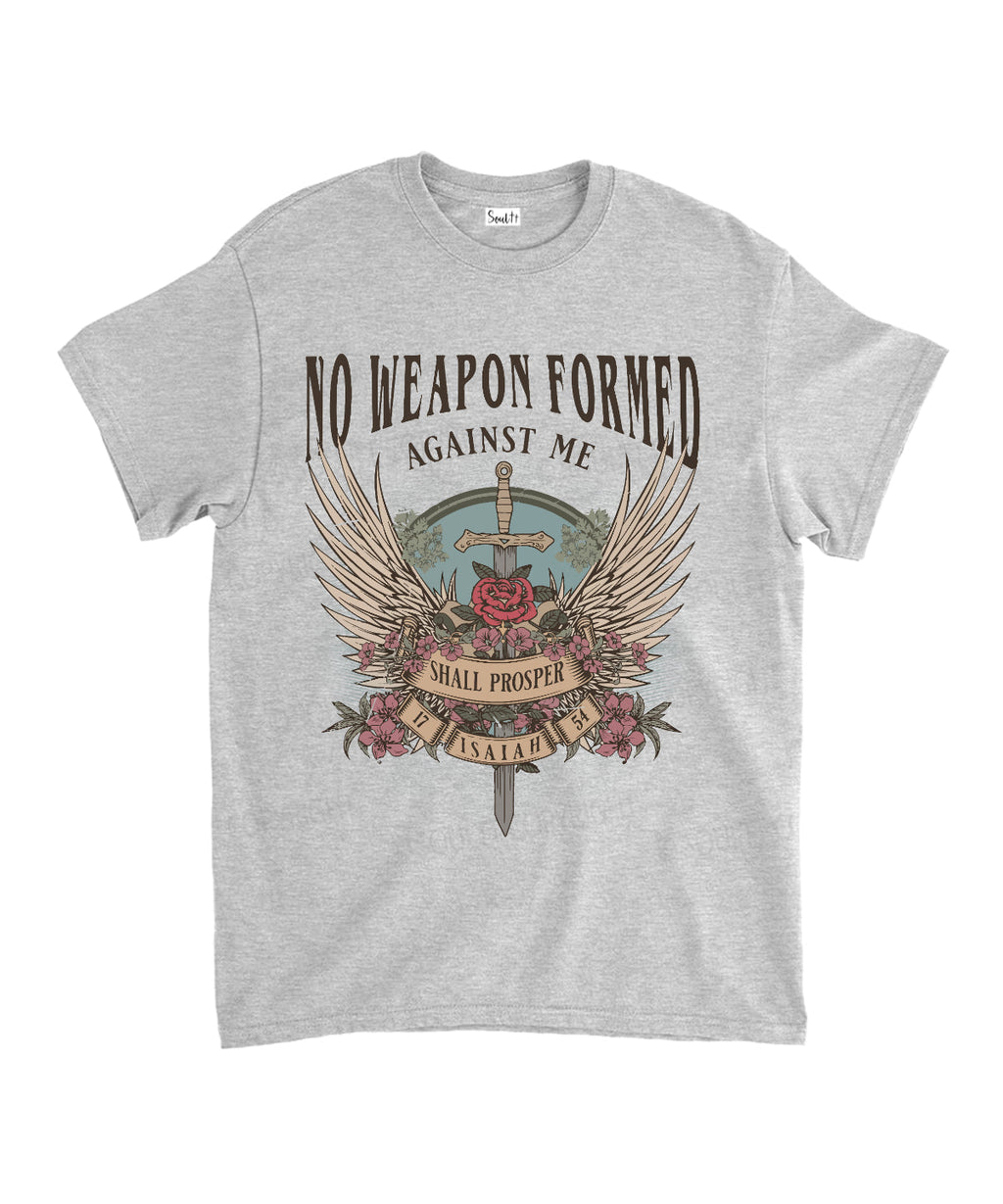 No Weapon Formed Against Me Unisex Cotton Christian T-Shirt Hoodie, Sweatshirt | CiraTrend.com (Image 3)