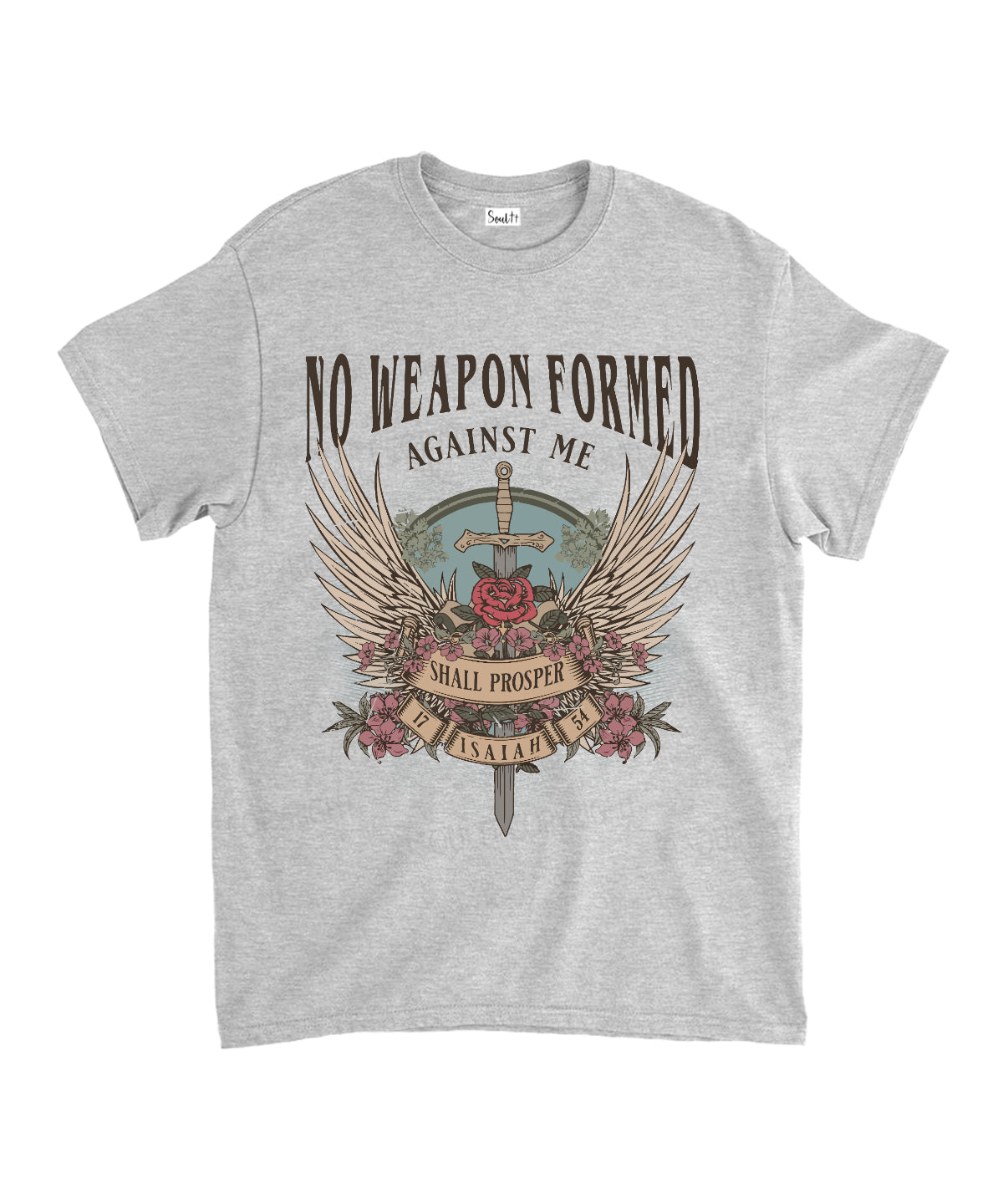 No Weapon Formed Against Me Unisex Cotton Christian T-Shirt Hoodie, Sweatshirt | CiraTrend.com (Image 3)