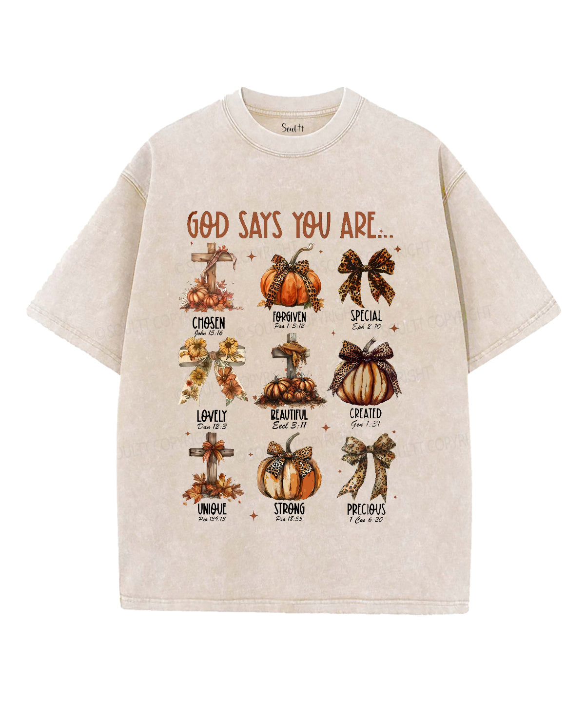 God Says You Are Unisex Washed Christian T-shirt Style002 Hoodie, Sweatshirt | CiraTrend.com (Image 2)