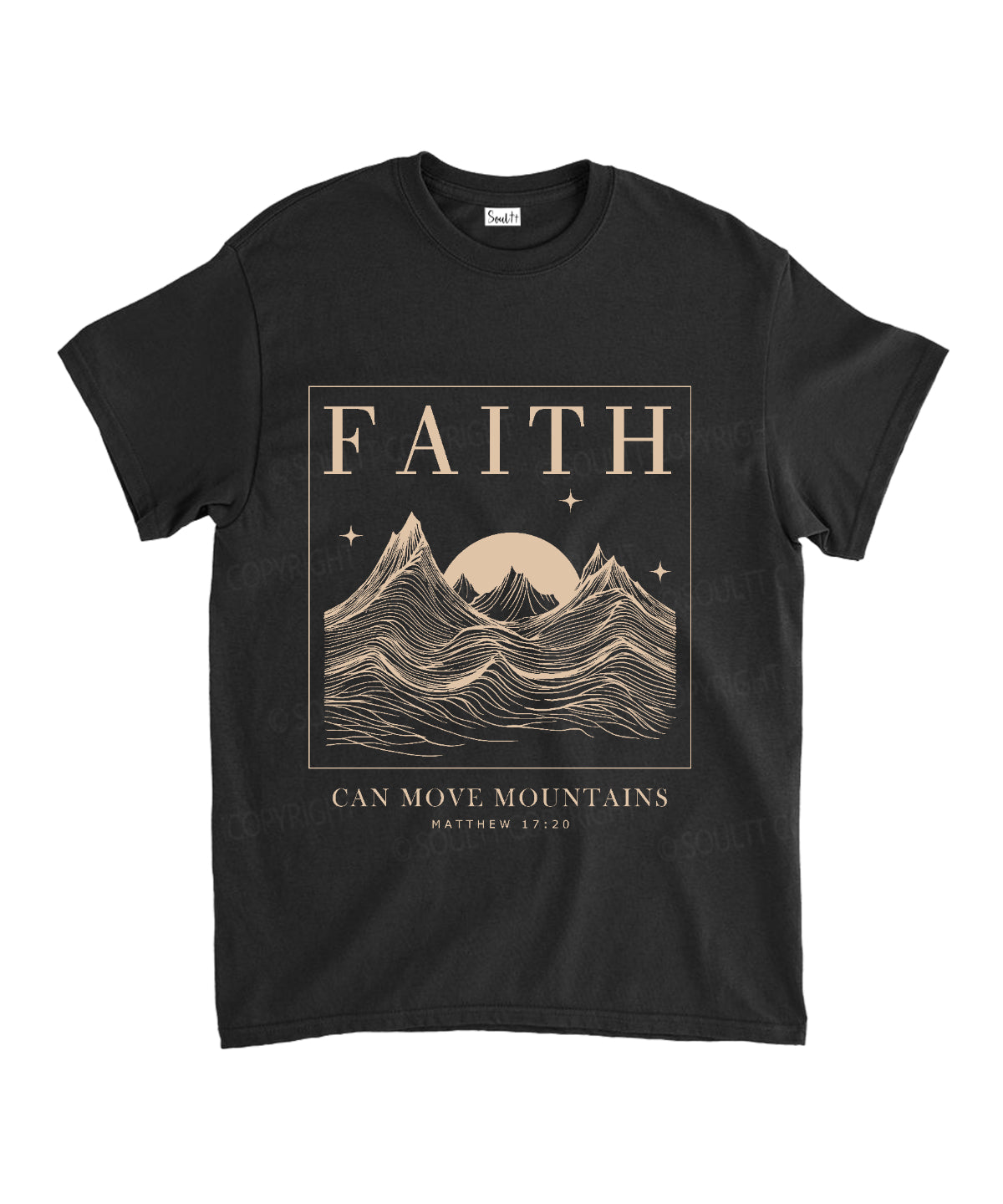 Faith Can Move Mountains Unisex Cotton Christian T-Shirt Hoodie, Sweatshirt | CiraTrend.com (Image 1)