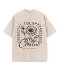 Fearfully and Wonderfully Created Unisex Washed Christian T-shirt Hoodie, Sweatshirt | CiraTrend.com (Image 1)