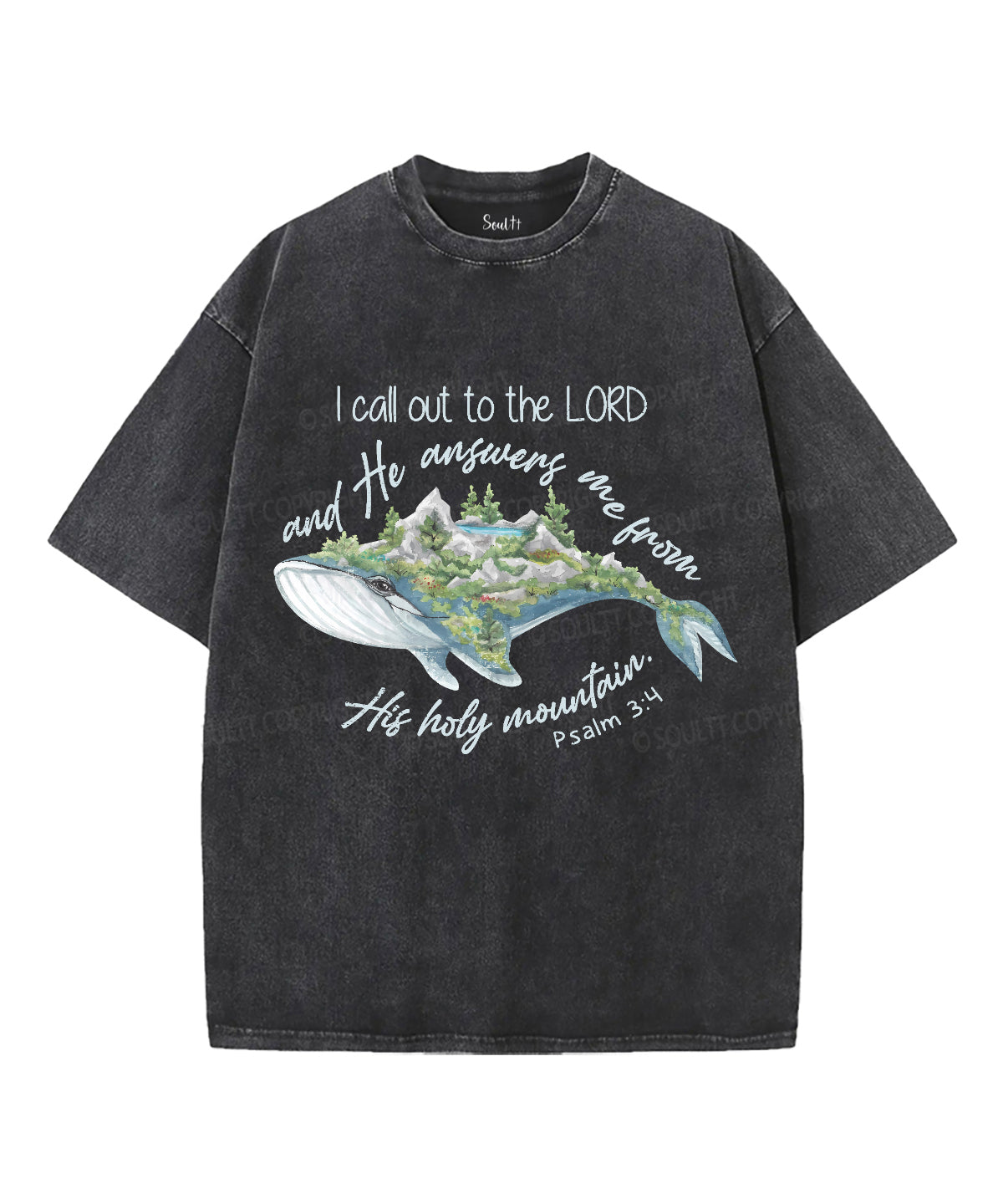 I Call Out To The Lord Unisex Washed Christian T-shirt Hoodie, Sweatshirt | CiraTrend.com (Image 1)