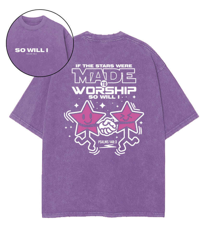So Will I Double Sided Washed Christian T-shirt Hoodie, Sweatshirt | CiraTrend.com (Image 2)