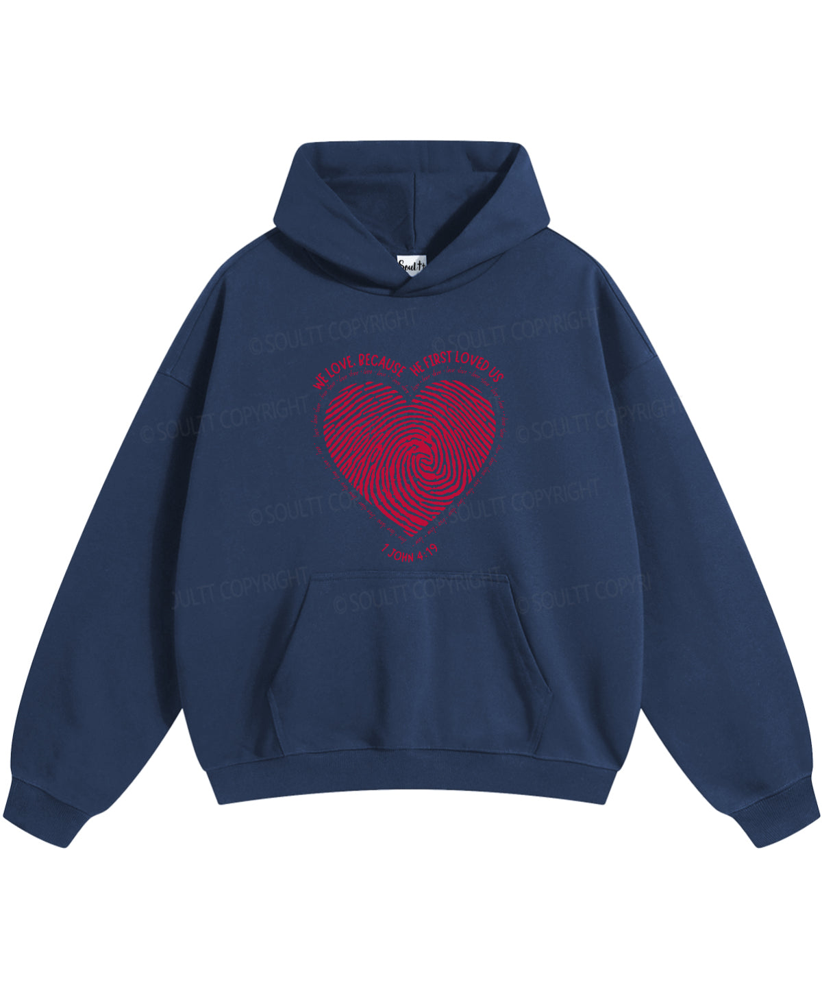 Becuse He First Love Us Cotton Christian Hoodie T-Shirts, Sweatshirt | CiraTrend.com (Image 5)
