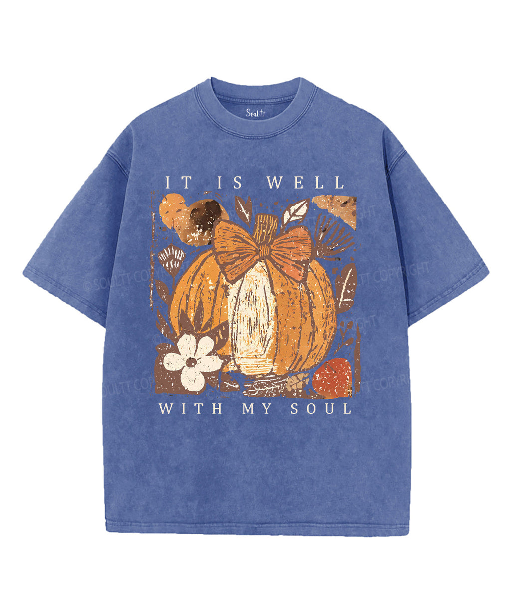 It Is Well With My Soul Unisex Washed Christian T-shirt Style017 Hoodie, Sweatshirt | CiraTrend.com (Image 4)