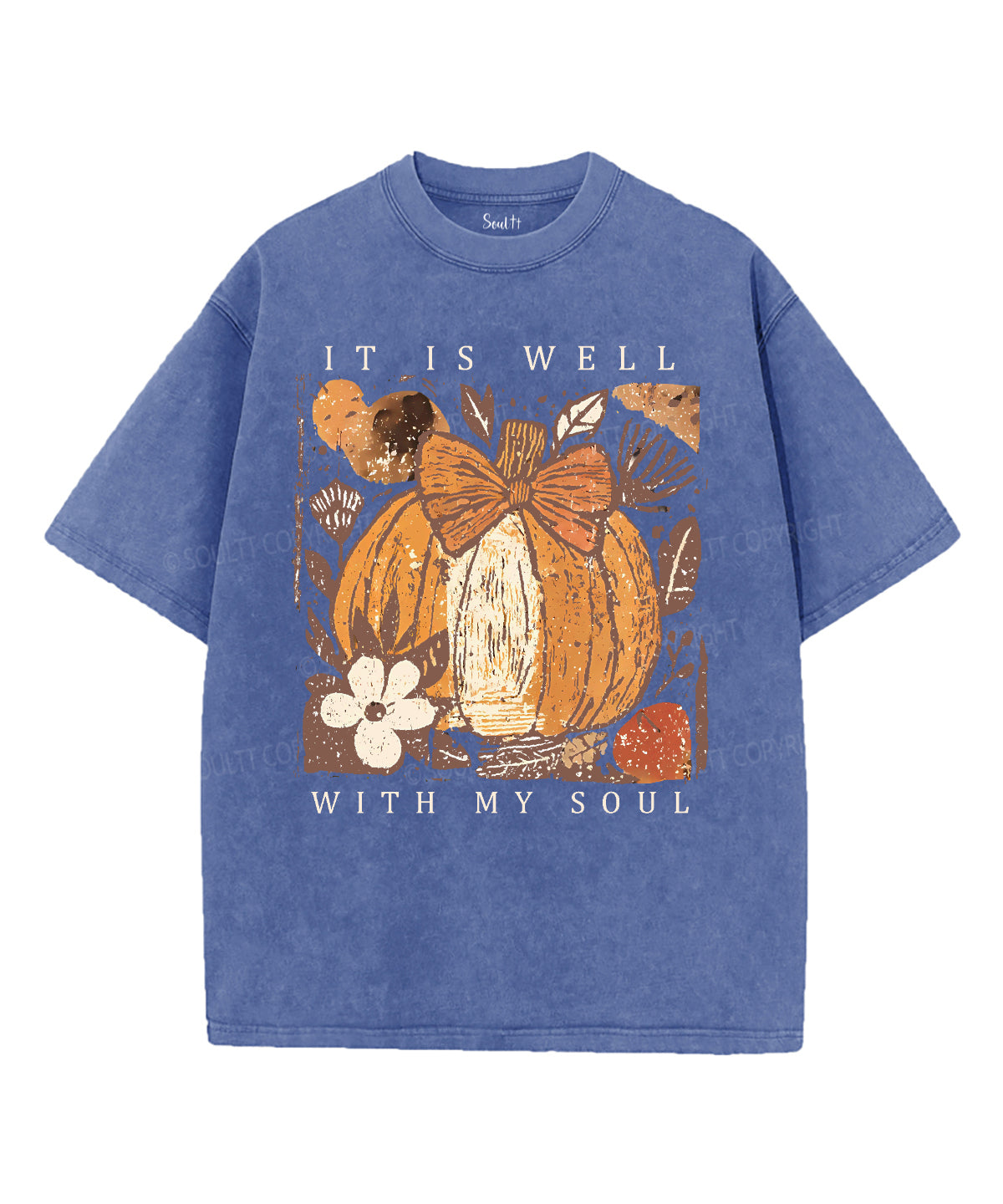 It Is Well With My Soul Unisex Washed Christian T-shirt Style017 Hoodie, Sweatshirt | CiraTrend.com (Image 4)