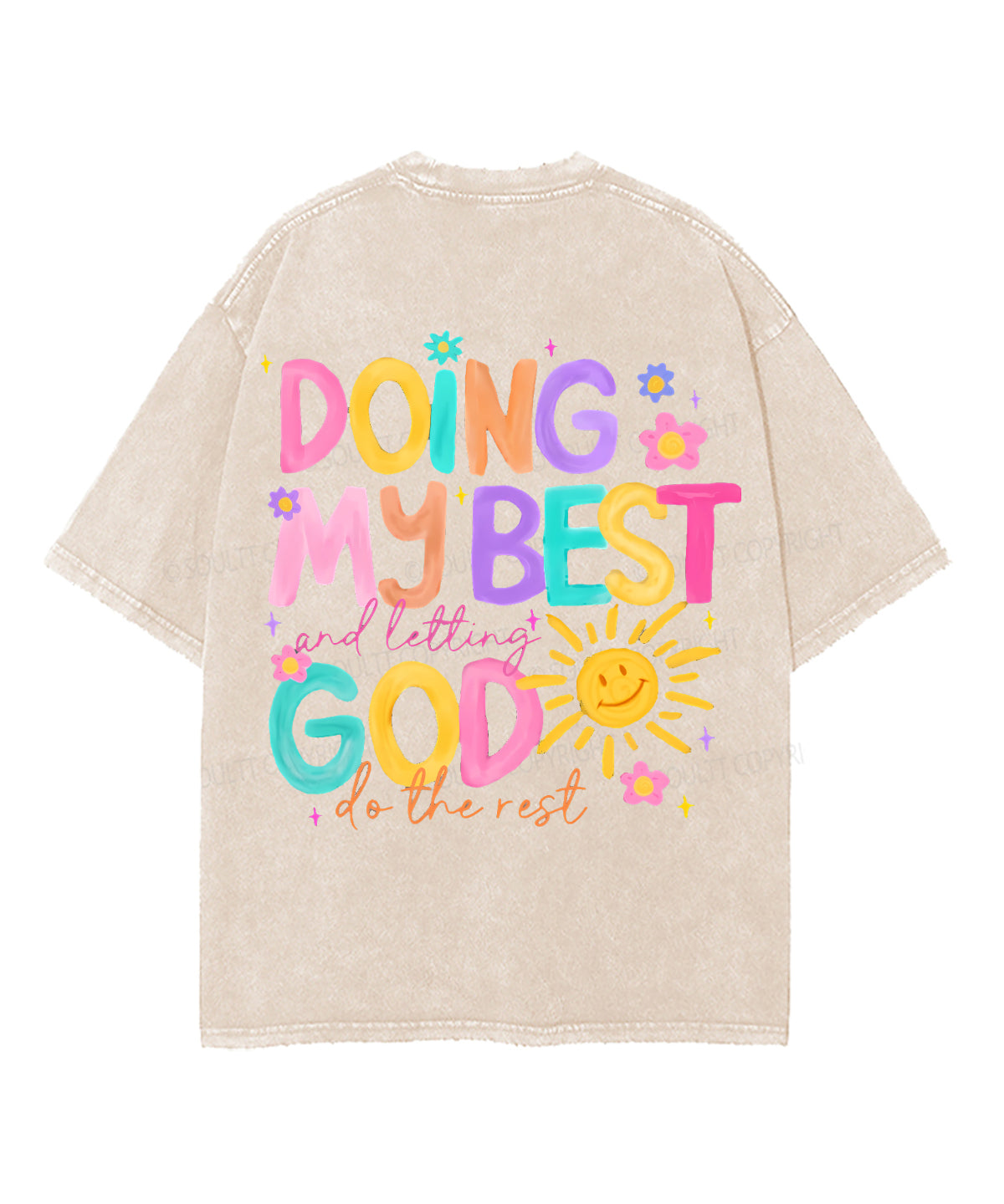 Doing My Best Double Sided Washed Christian Style003 T-Shirts, Hoodie, Sweatshirt