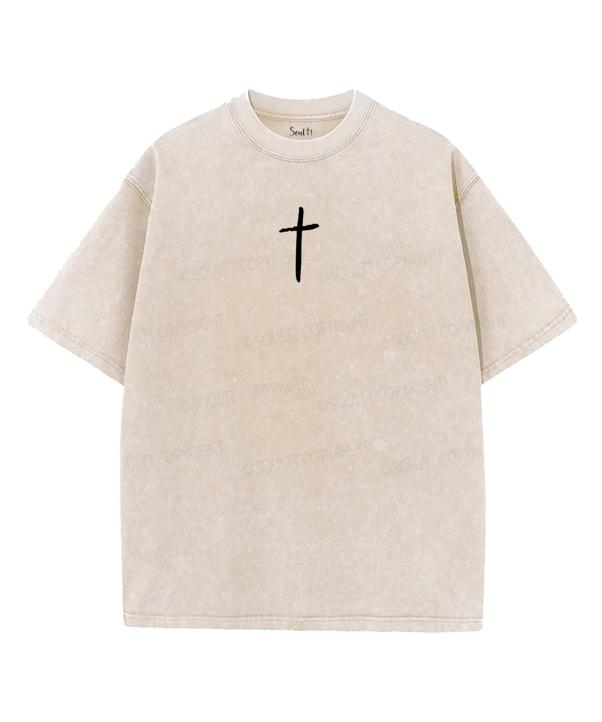 Jesus Has My Back Double Sided Unisex Washed Christian T-shirt Hoodie, Sweatshirt | CiraTrend.com (Image 3)