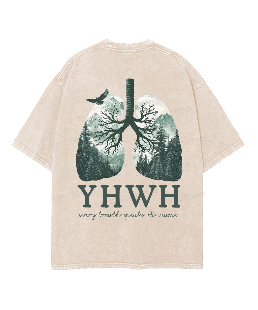 Every Breath Speaks His Name Double Sided Washed Christian T-Shirts, Hoodie, Sweatshirt