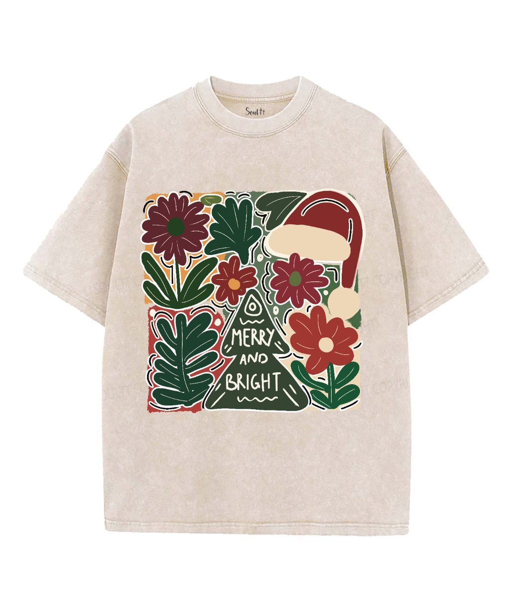 Merry And Bright Washed Christian T-shirt Style003 Hoodie, Sweatshirt | CiraTrend.com (Image 1)