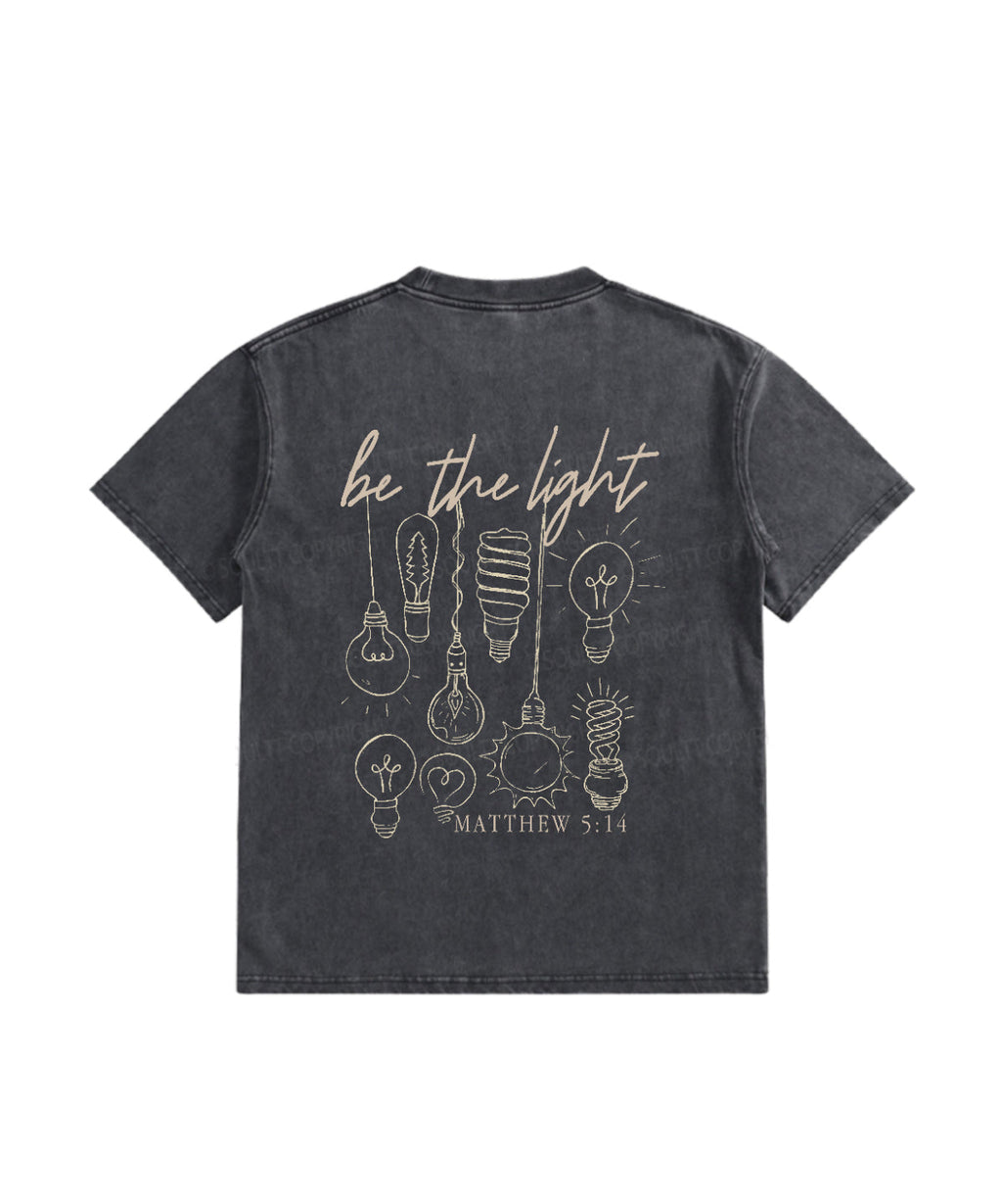 Kids Be The Light Double Sided Washed Christian T-shirt Hoodie, Sweatshirt | CiraTrend.com (Image 3)